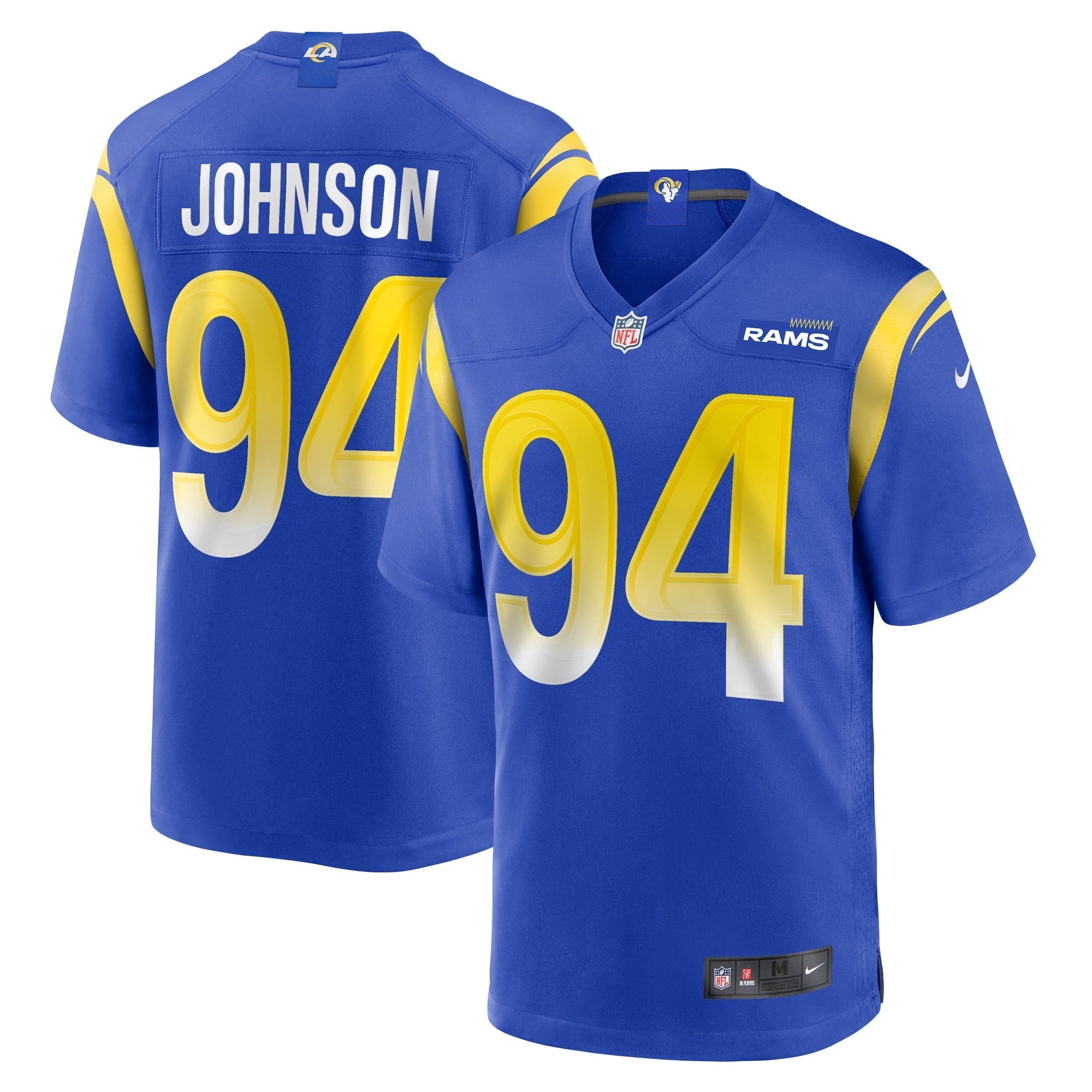 Men s Nike Desjuan Johnson Royal Los Angeles Rams Home Game Jersey