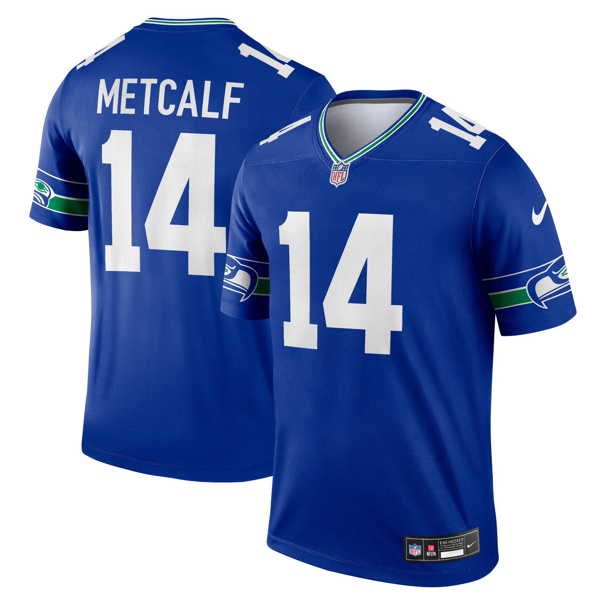 DK Metcalf Seattle Seahawks Nike Throwback Legend Player Jersey Royal