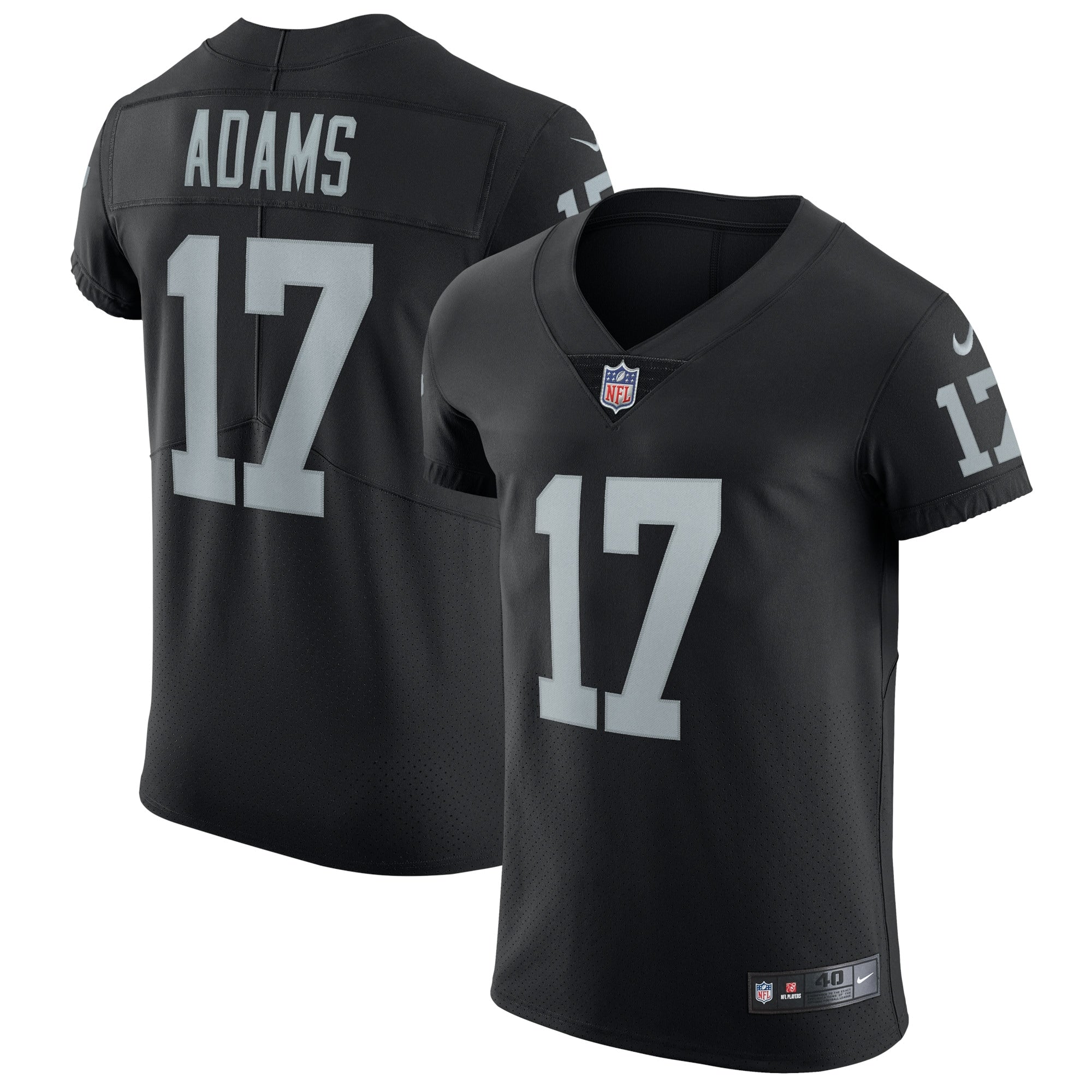 Davante Adams Las Vegas Raiders Nike Vapor Elite Jersey   Black