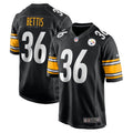 Men s Nike Jerome Bettis Black Pittsburgh Steelers Retired Player Game Jersey
