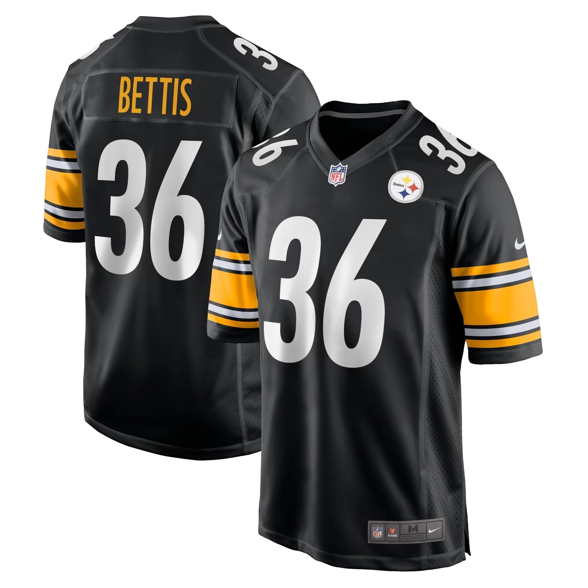 Men s Nike Jerome Bettis Black Pittsburgh Steelers Retired Player Game Jersey