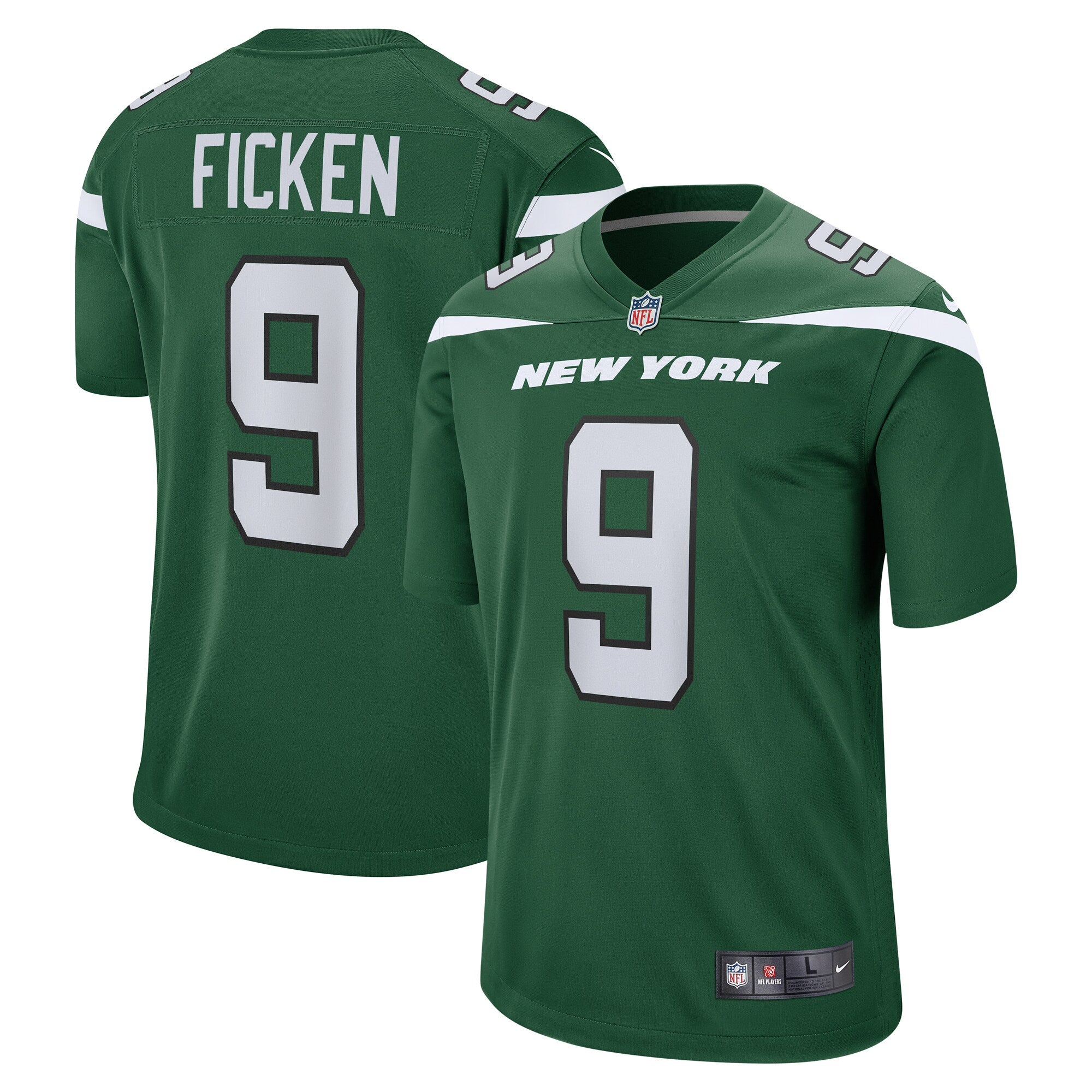 Sam Ficken New York Jets Nike Game Jersey   Gotham Green