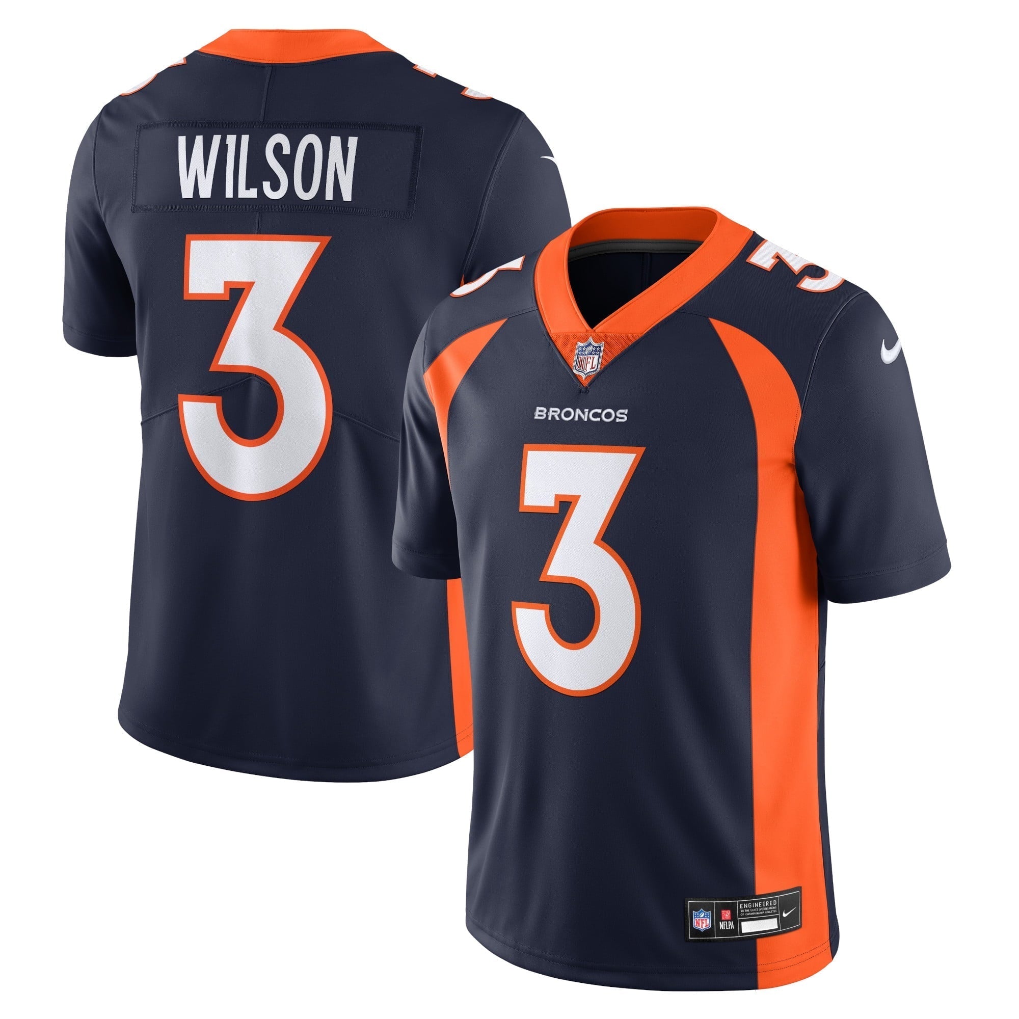 Men s Nike  Russell Wilson  Navy Denver Broncos  Vapor Untouchable Limited Jersey
