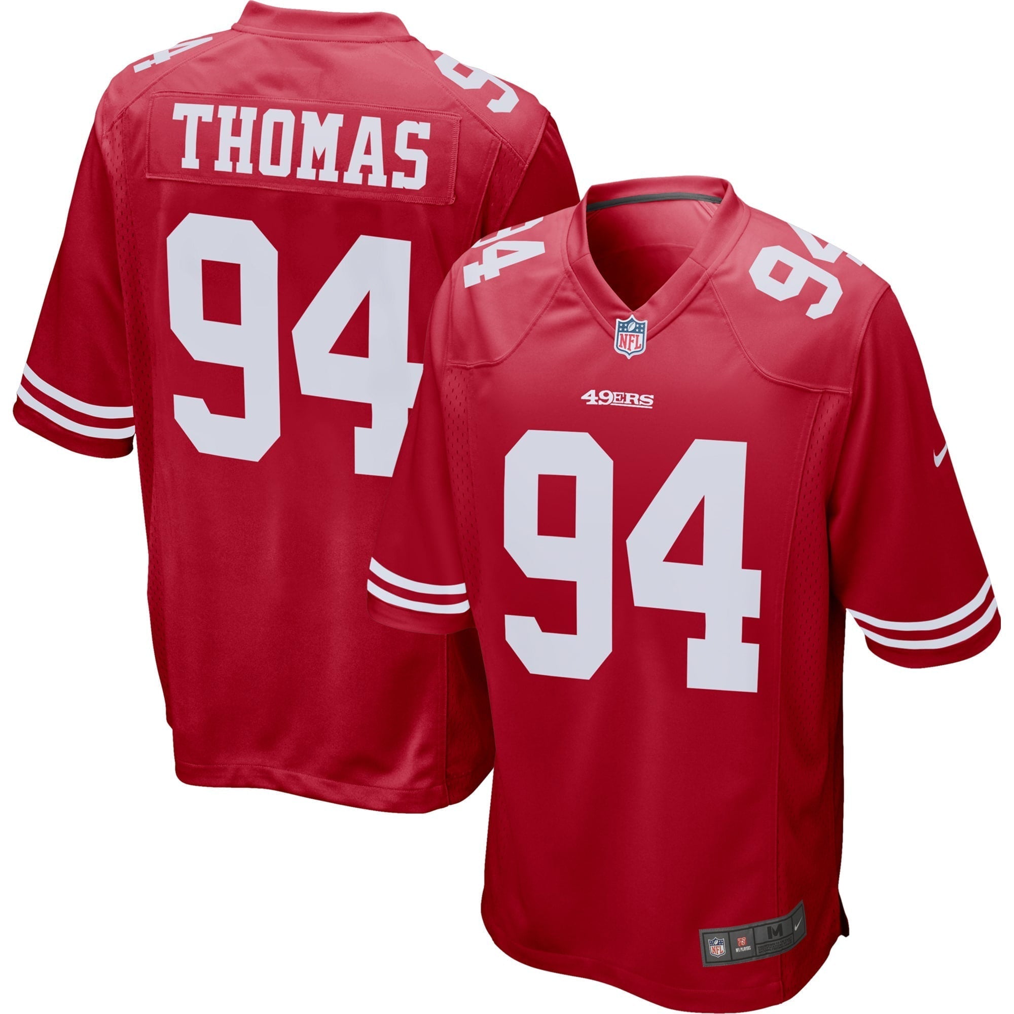 Men s Nike Solomon Thomas Scarlet San Francisco 49ers Player Game Jersey
