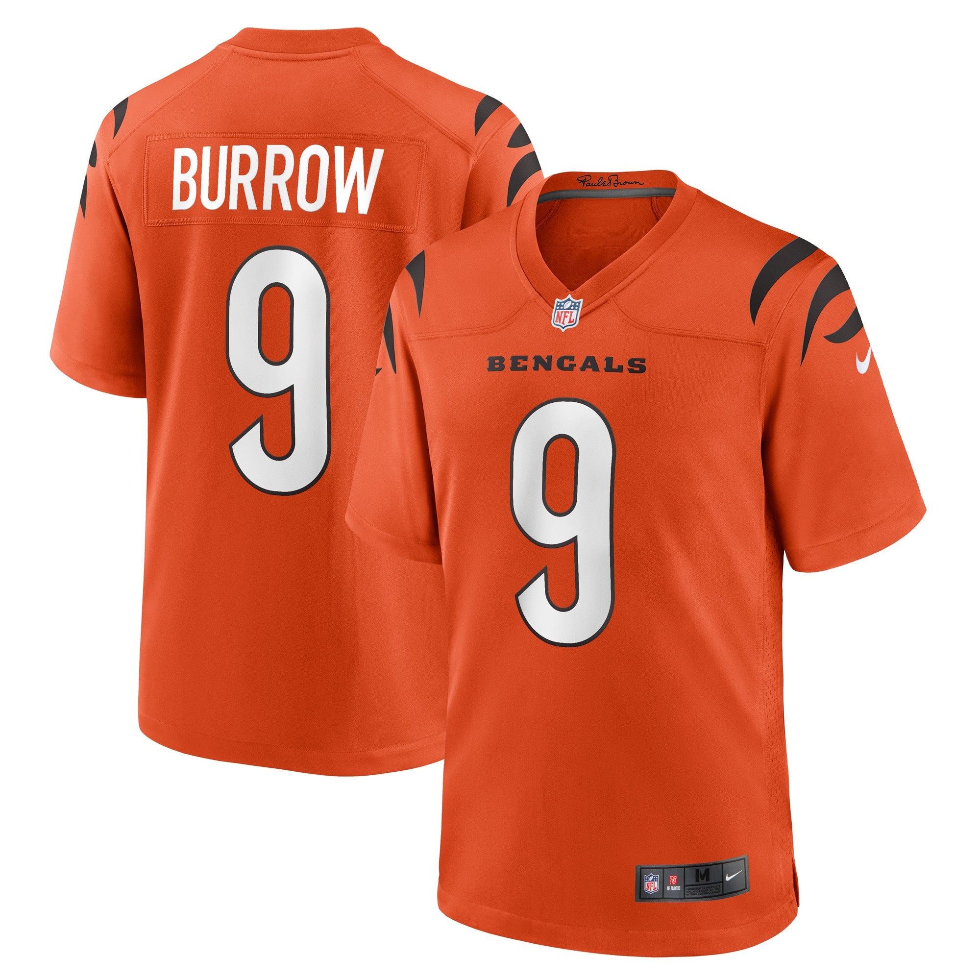Joe Burrow Cincinnati Bengals Nike Game Jersey   Orange
