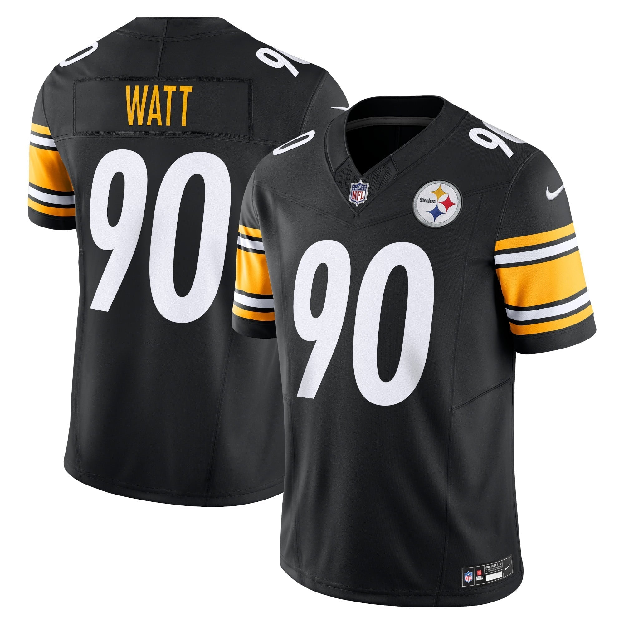 Men s Nike T.J. Watt Black Pittsburgh Steelers Vapor F.U.S.E. Limited Jersey
