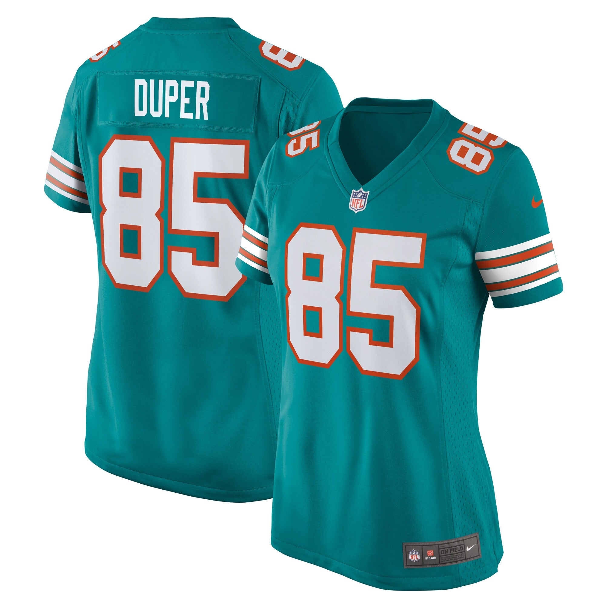 Mark Duper Miami Dolphins Nike Women s Retired Player Jersey   Aqua