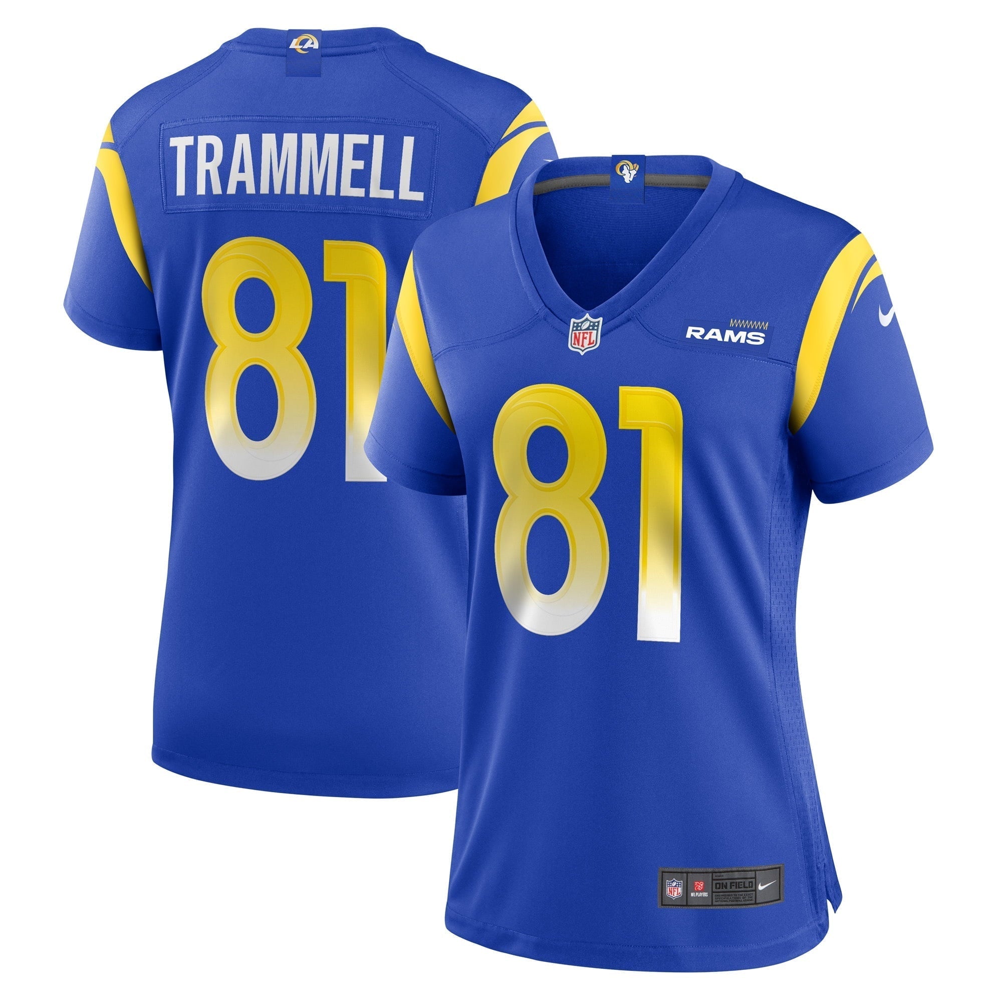 Women s Nike Austin Trammell Royal Los Angeles Rams Game Player Jersey