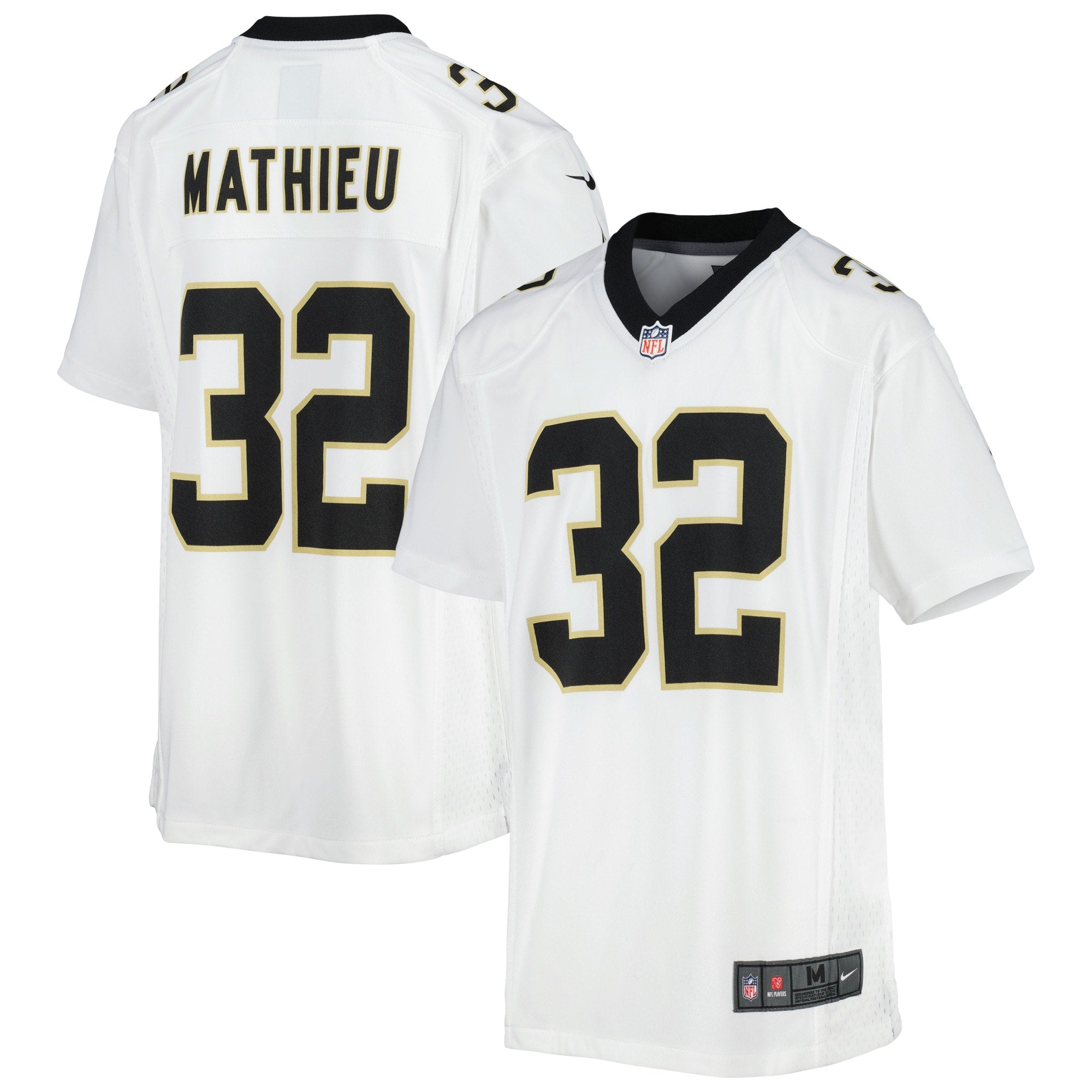 Tyrann Mathieu New Orleans Saints Nike Youth Game Jersey   White