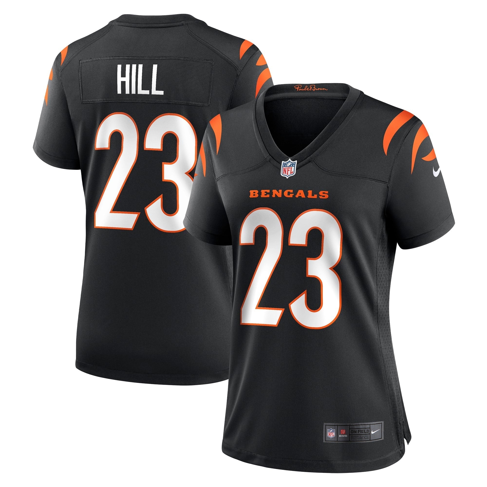 Women s Nike Daxton Hill Black Cincinnati Bengals Player Game Jersey