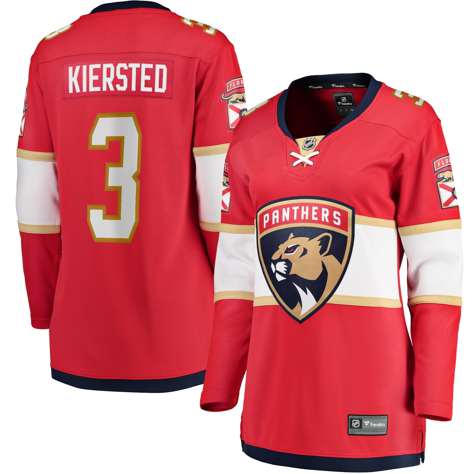 Women's Fanatics Branded Matt Kiersted Red Florida Panthers Home Team Breakaway Player Jersey