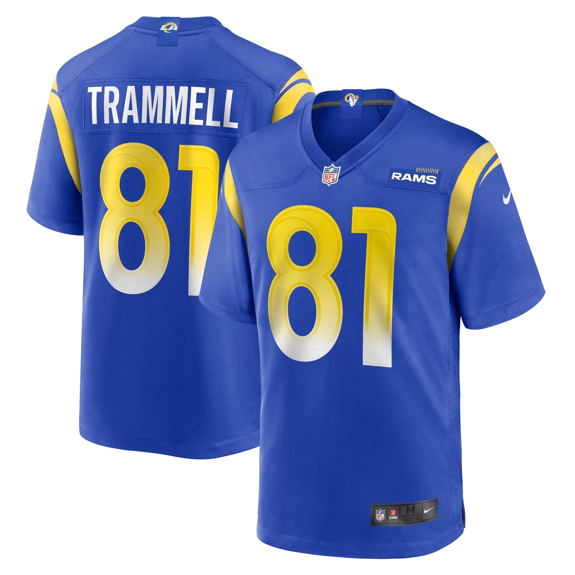 Men s Nike Austin Trammell Royal Los Angeles Rams Game Player Jersey