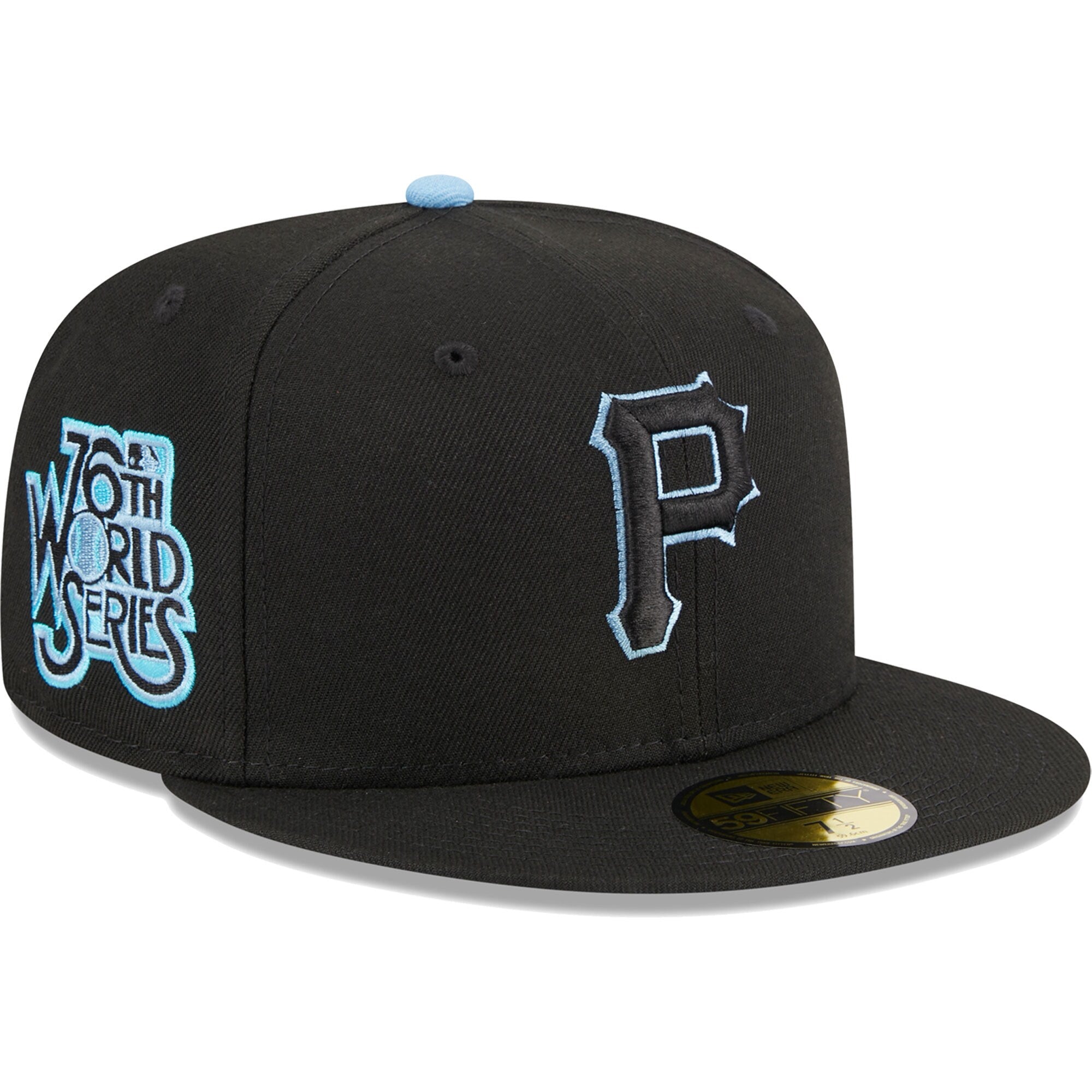 Pittsburgh Pirates New Era Pastel Undervisor 59FIFTY Fitted Hat - Black
