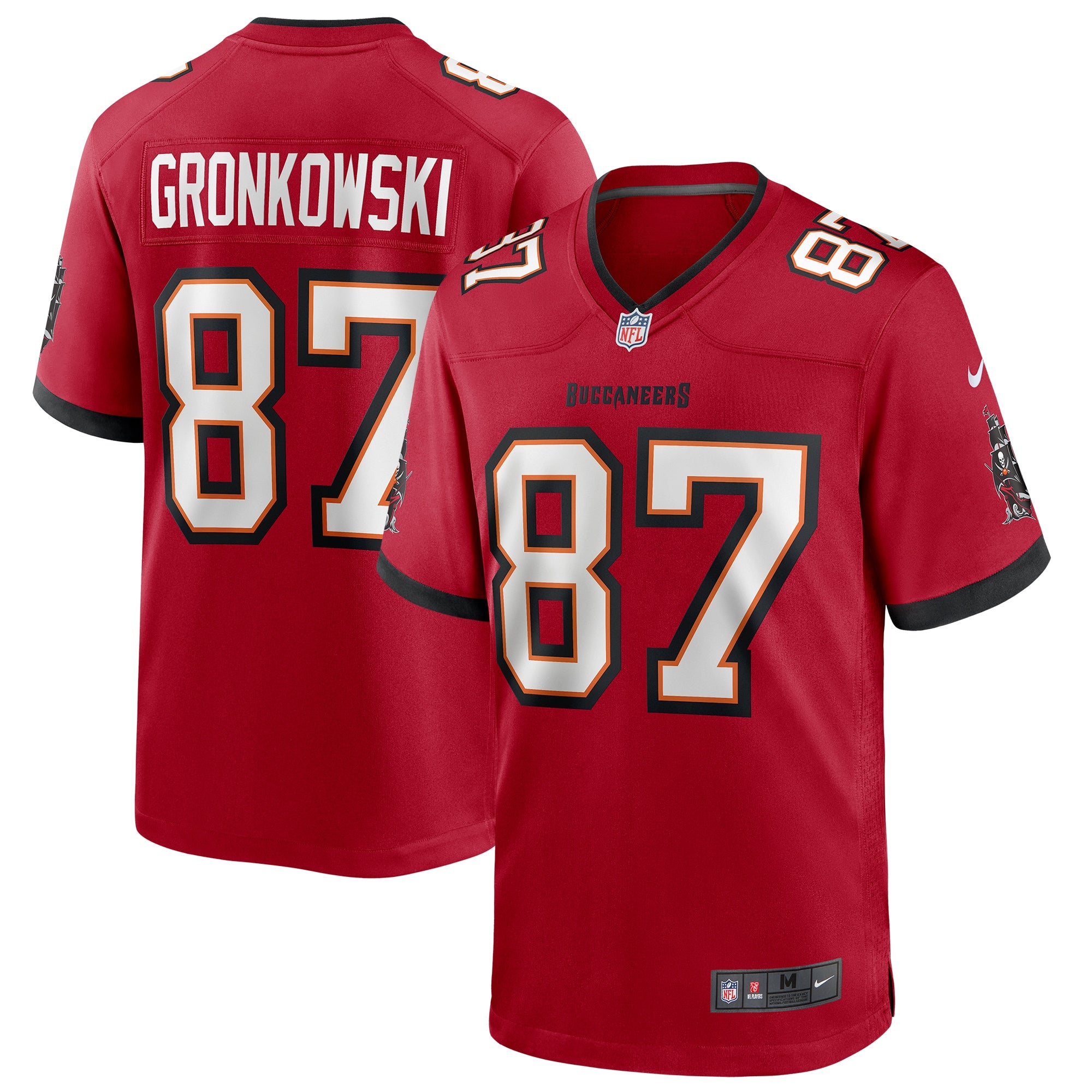 Rob Gronkowski Tampa Bay Buccaneers Nike Game Jersey   Red
