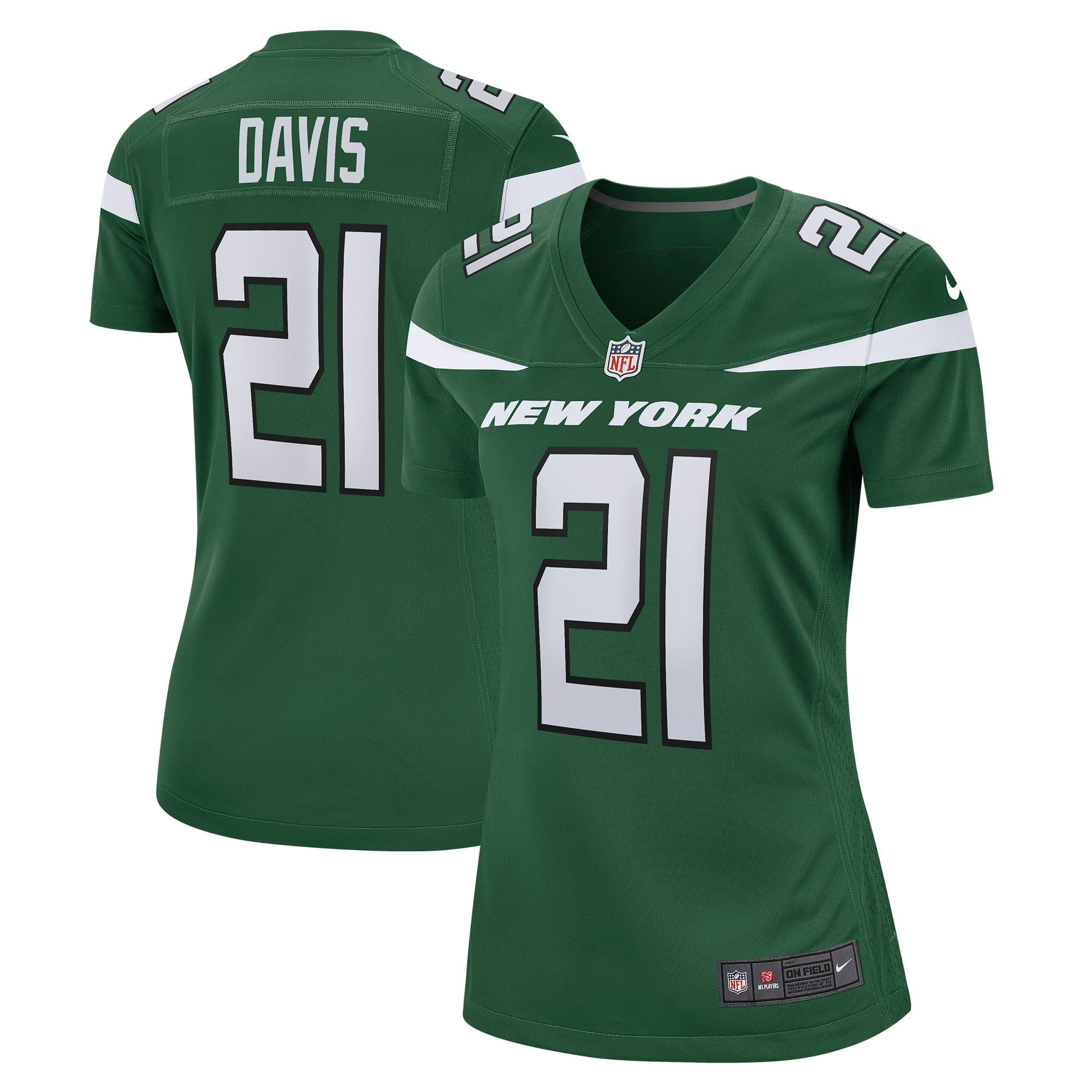 Women s Nike Ashtyn Davis Gotham Green New York Jets Game Player Jersey