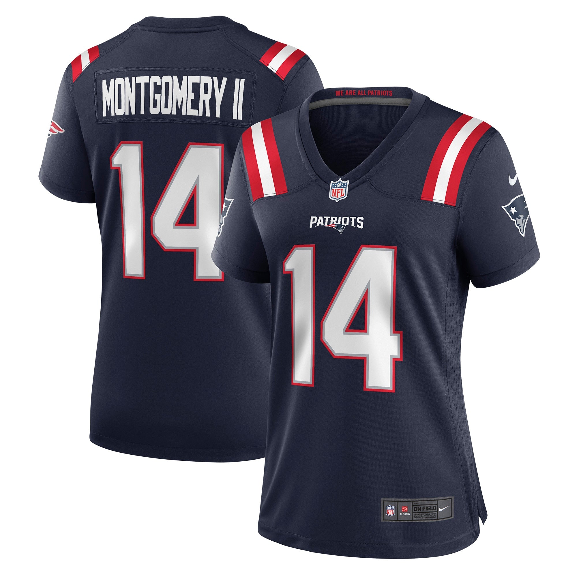 Ty Montgomery New England Patriots Nike Women s Game Jersey   Navy