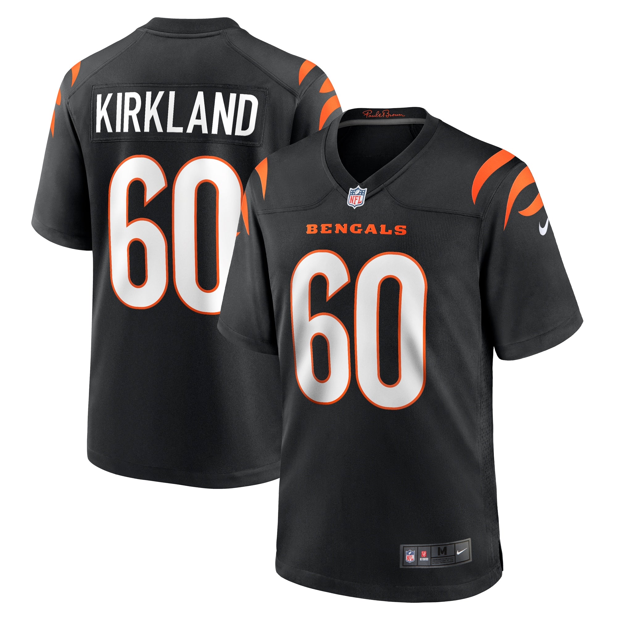 Jaxson Kirkland Cincinnati Bengals Nike Team Game Jersey    Black