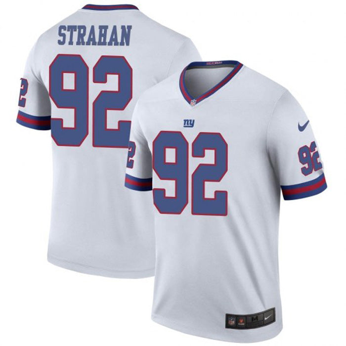 Men s New York Giants Michael Strahan Legend Jersey White