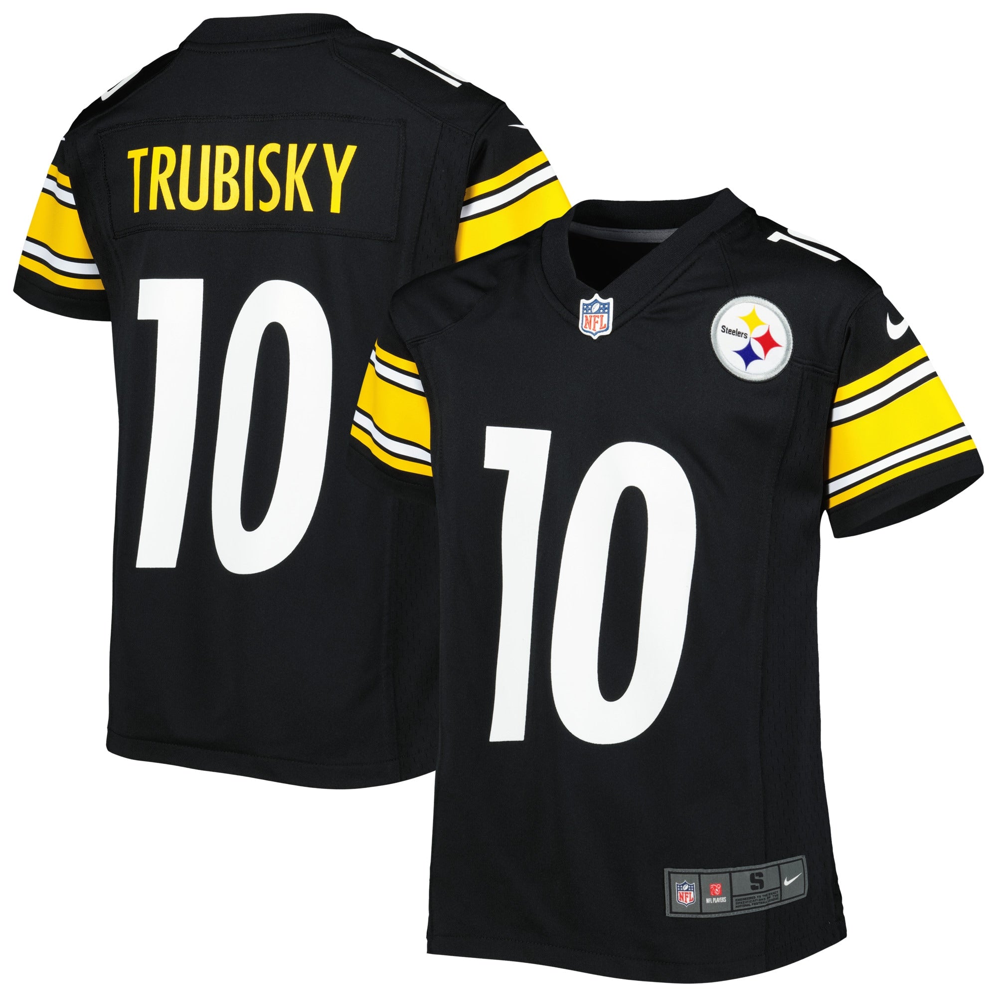 Mitchell Trubisky Pittsburgh Steelers Nike Youth Game Jersey   Black