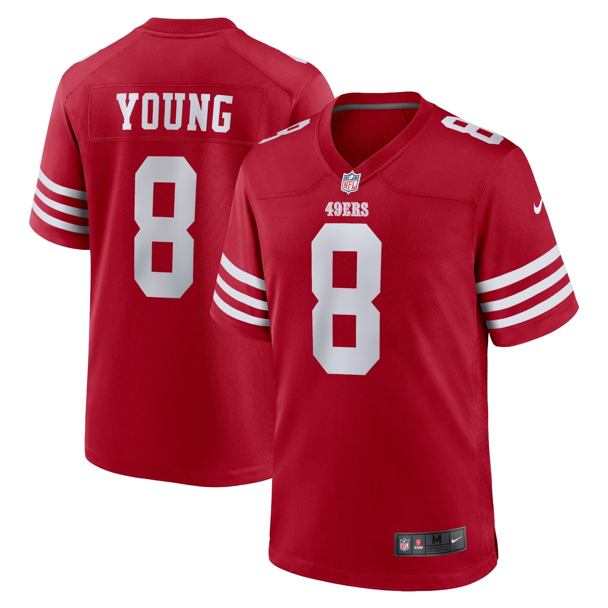 Men s Nike Steve Young Scarlet San Francisco 49ers Retired Player Game Jersey