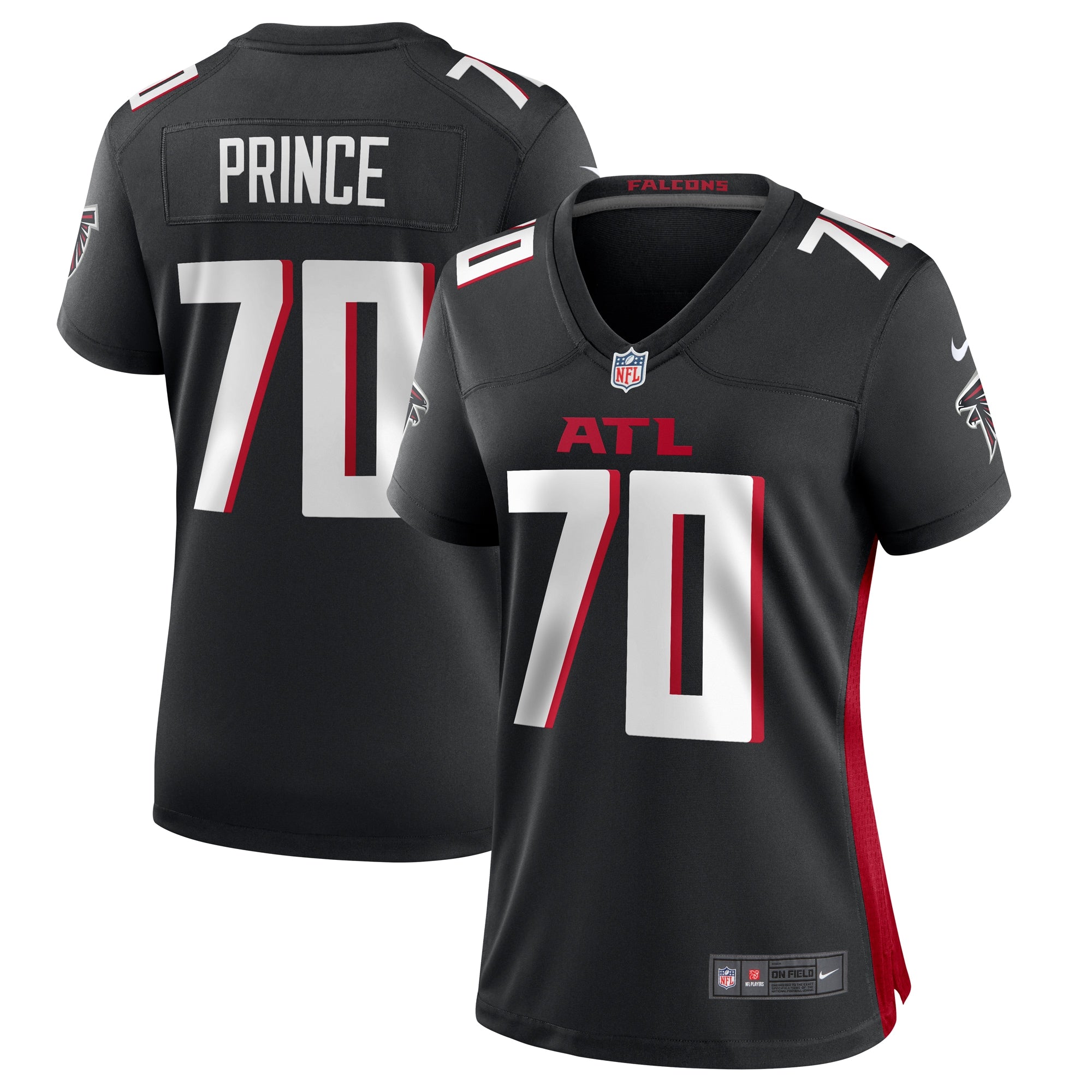 Isaiah Prince Atlanta Falcons Nike Women s Team Game Jersey    Black