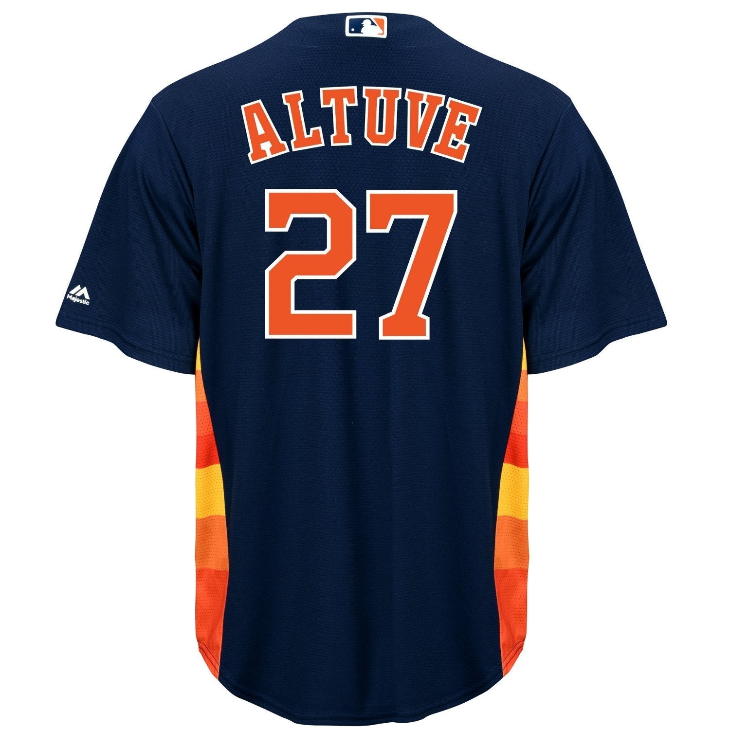 Majestic Men's Houston Astros Jos Altuve #27 Replica Jersey