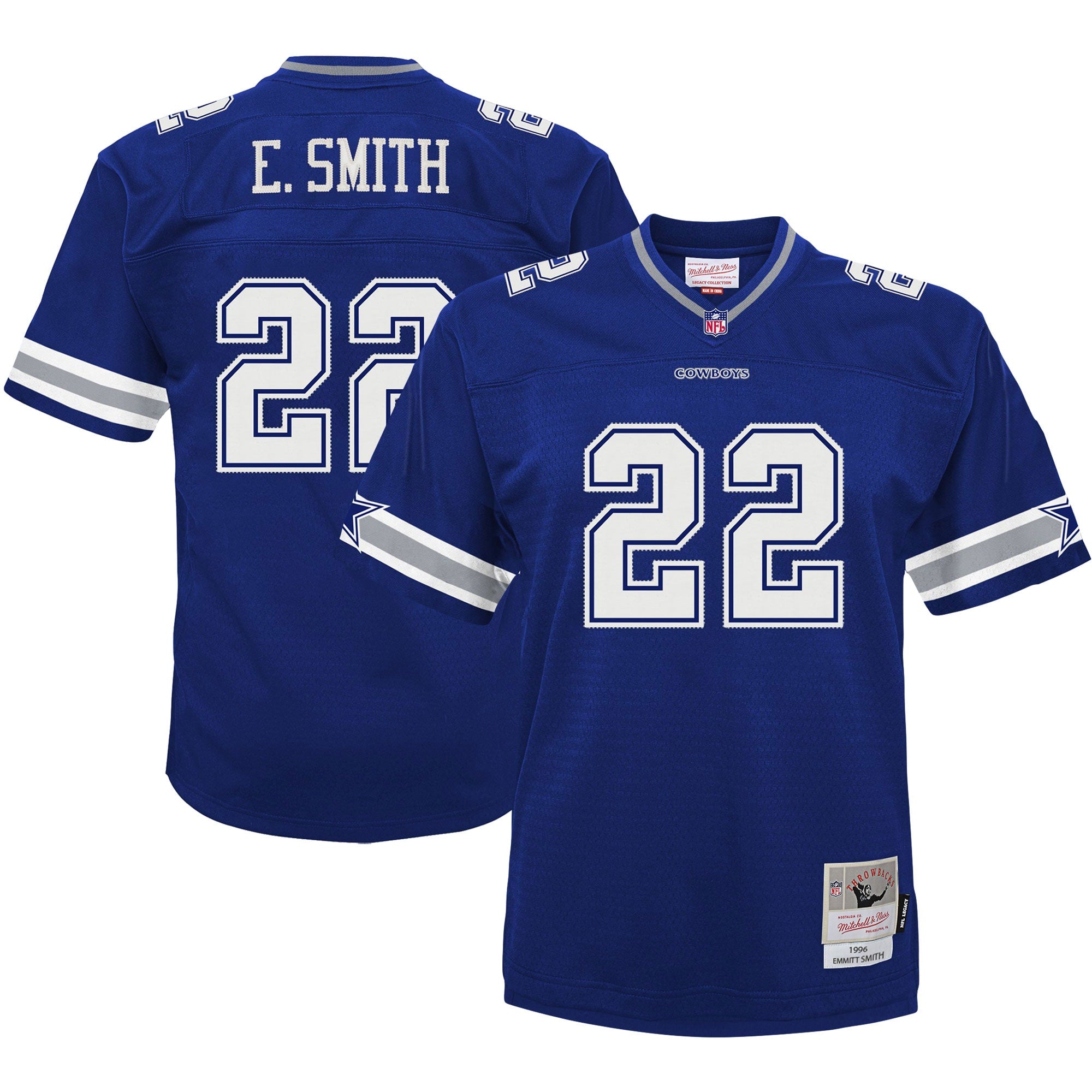 Emmitt Smith Dallas Cowboys Mitchell   Ness Preschool 1996 Retired Player Legacy Jersey   Navy