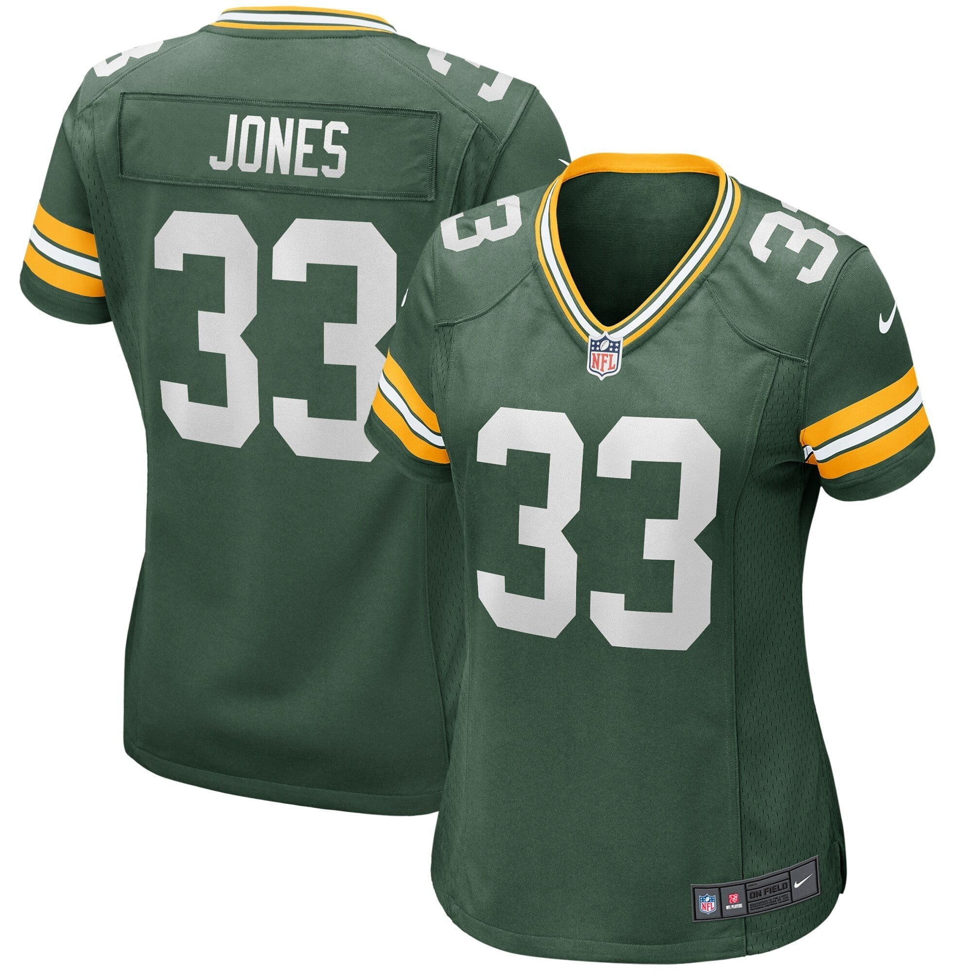 Women s Nike Aaron Jones Green Green Bay Packers Game Jersey