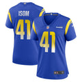 Women s Nike Dan Isom Royal Los Angeles Rams Game Player Jersey