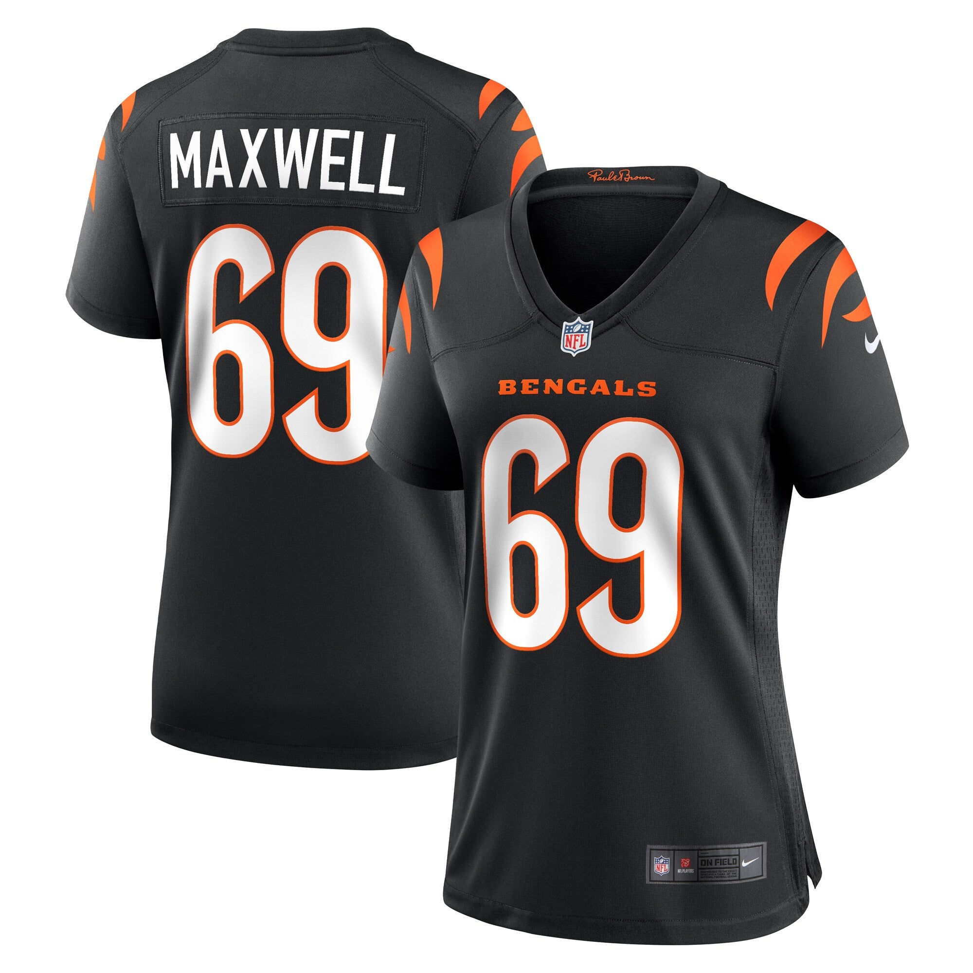 Devonnsha Maxwell Cincinnati Bengals Nike Women s Team Game Jersey    Black