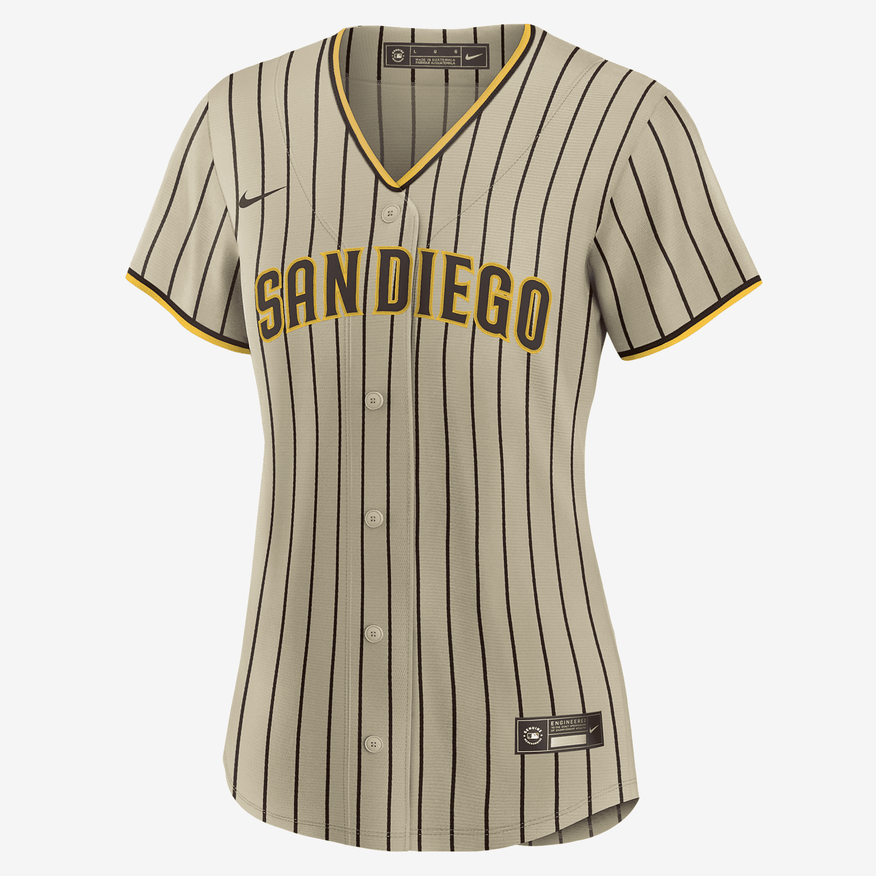 MLB San Diego Padres Women's Replica Baseball Jersey - Tan/Beige