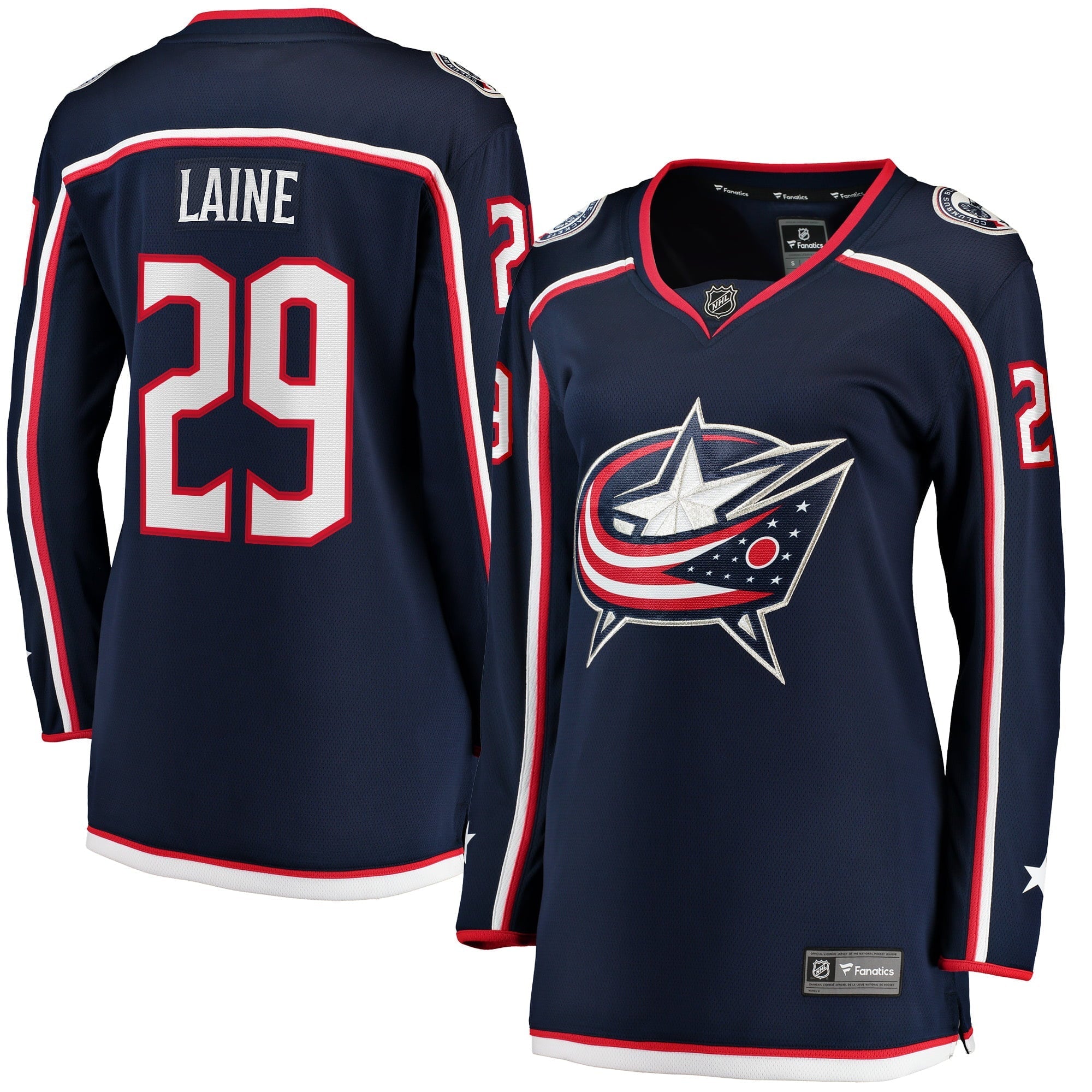 Women's Fanatics Branded Patrik Laine Navy Columbus Blue Jackets Home Breakaway Jersey