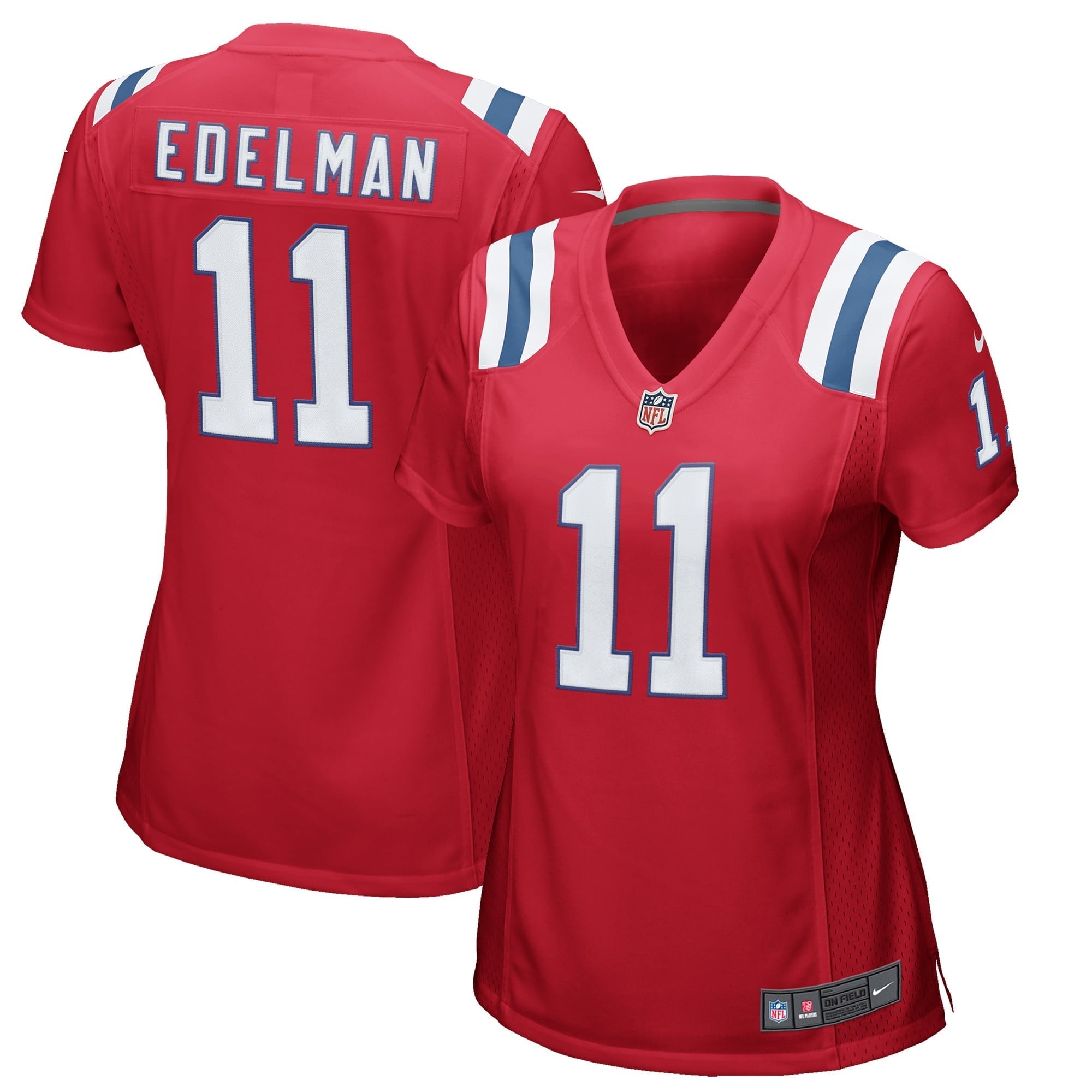 Women s Nike Julian Edelman Red New England Patriots Alternate Game Jersey