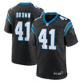 Spencer Brown Carolina Panthers Nike Team Game Jersey   Black