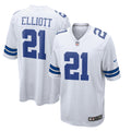 Men s Nike Ezekiel Elliott White Dallas Cowboys Team Game Jersey