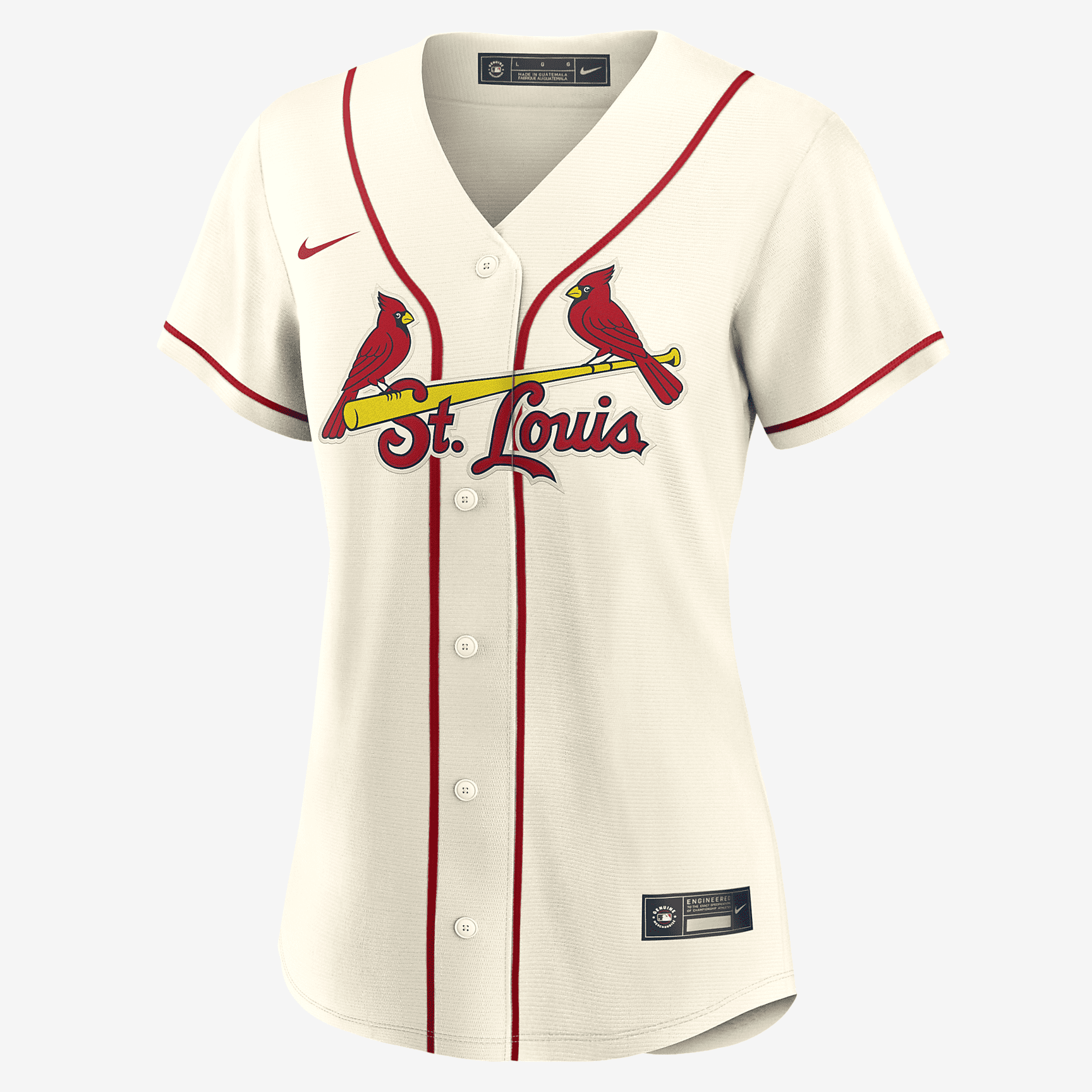 MLB St. Louis Cardinals Women's Replica Baseball Jersey - Cream