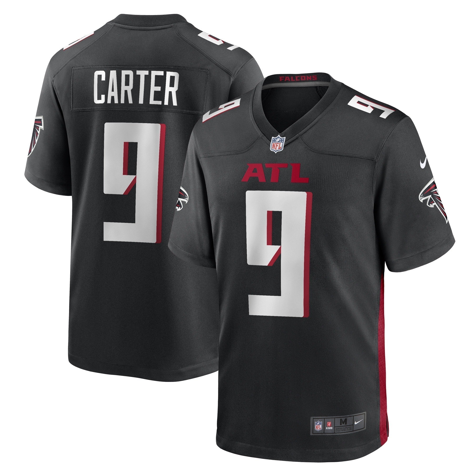 Men s Nike Lorenzo Carter Black Atlanta Falcons Game Player Jersey