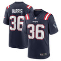 Men s Nike Kevin Harris Navy New England Patriots Game Player Jersey