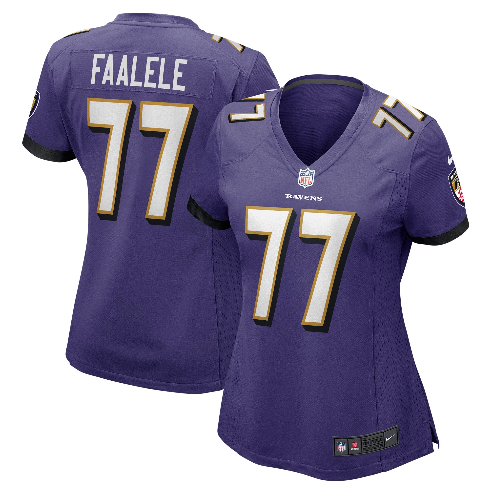 Daniel Faalele Baltimore Ravens Nike Women s Player Game Jersey   Purple