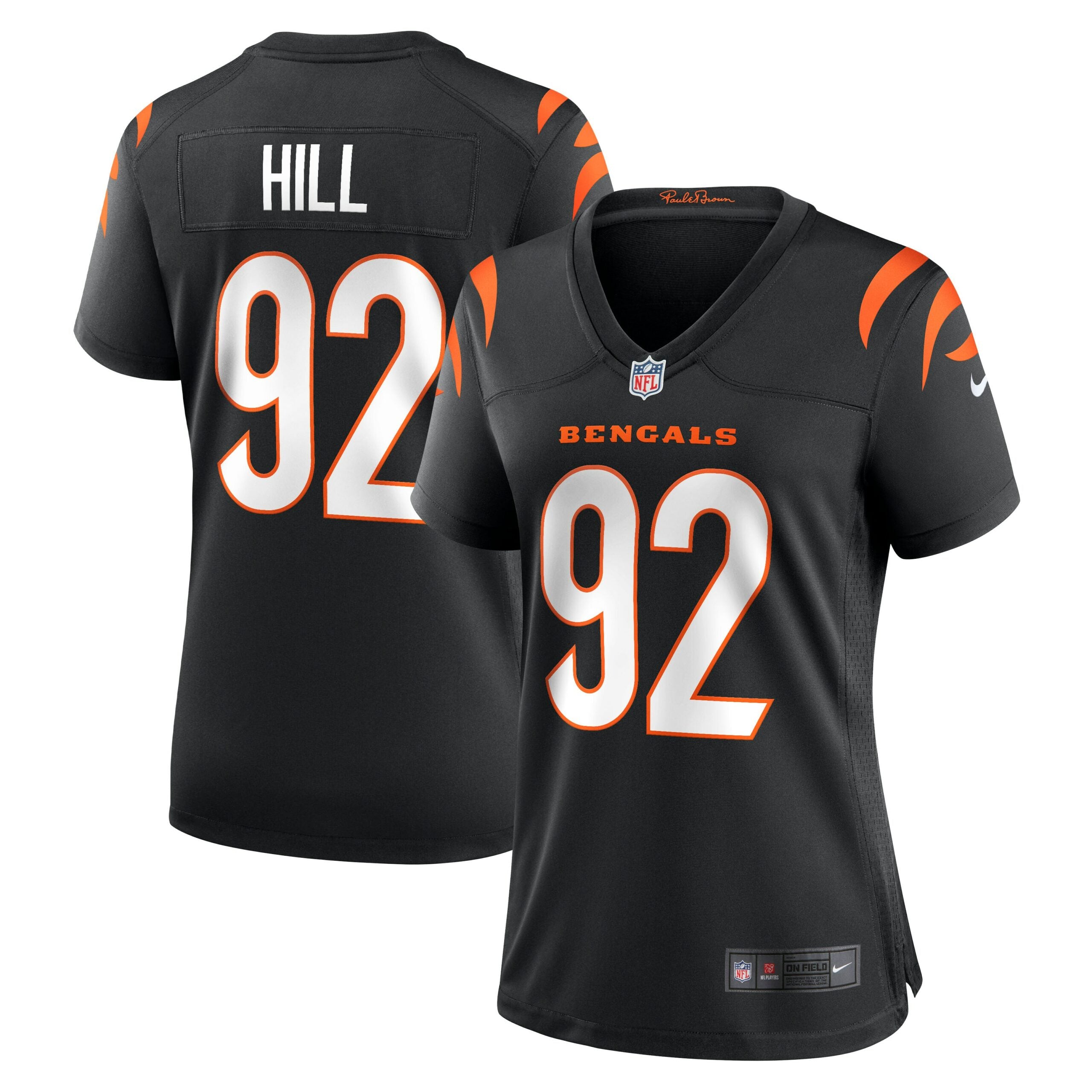 B.J. Hill Cincinnati Bengals Nike Women s Game Jersey   Black