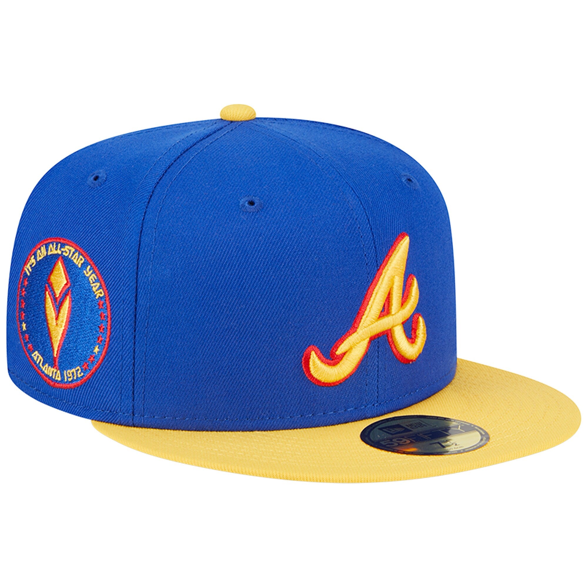 Atlanta Braves New Era Empire 59FIFTY Fitted Hat - Royal/Yellow
