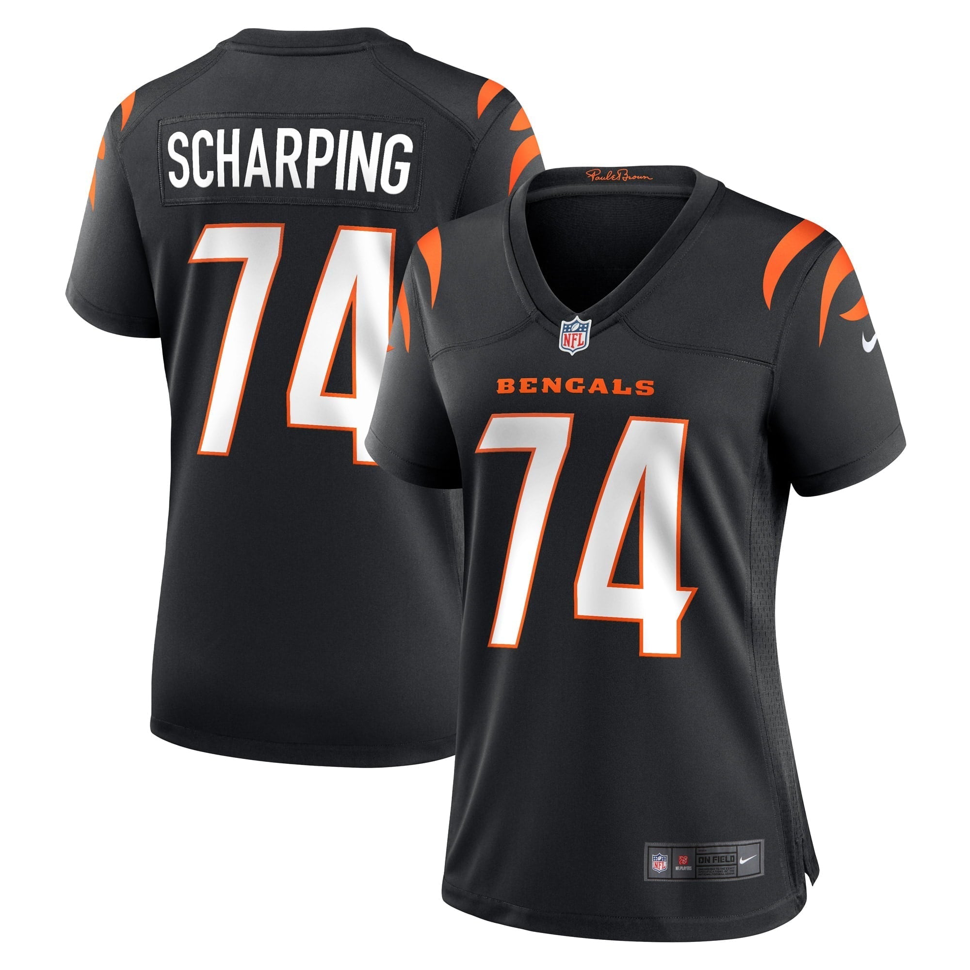 Women s Nike Max Scharping Black Cincinnati Bengals Game Player Jersey