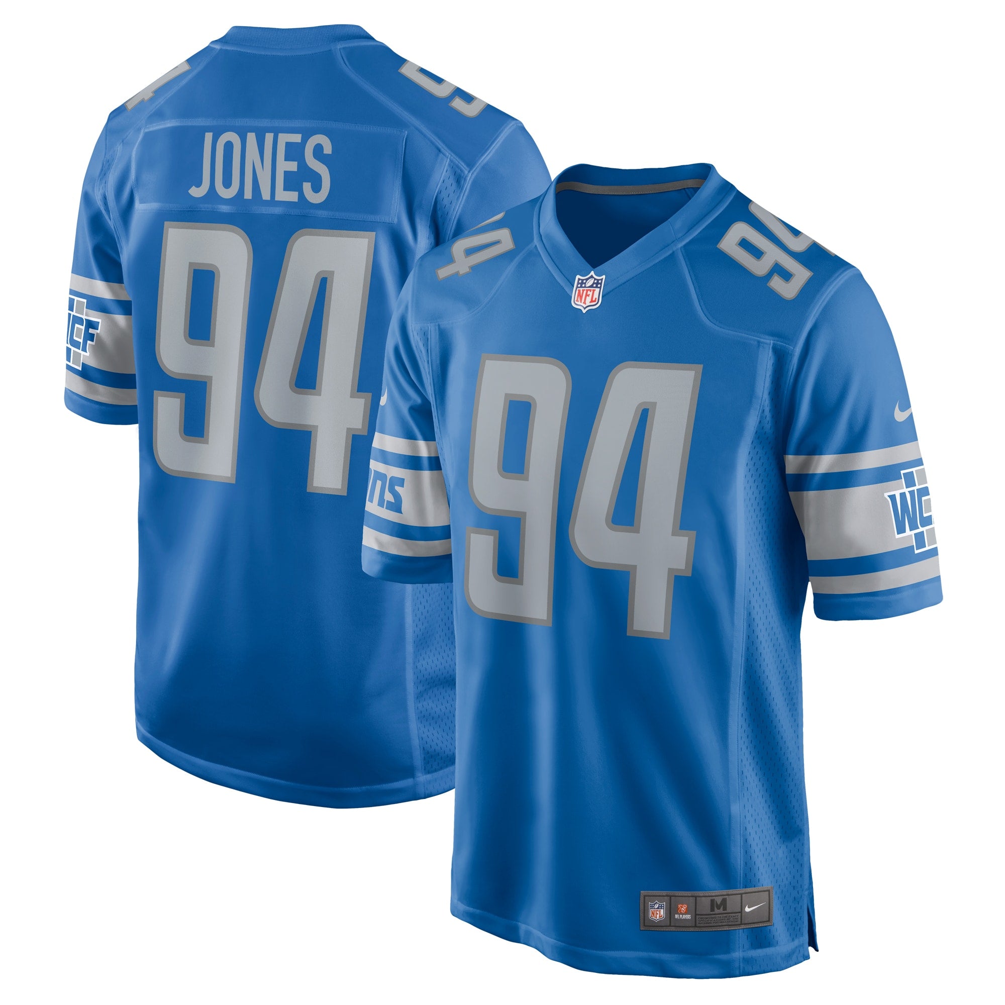 Benito Jones Detroit Lions Nike Home Game Player Jersey   Blue