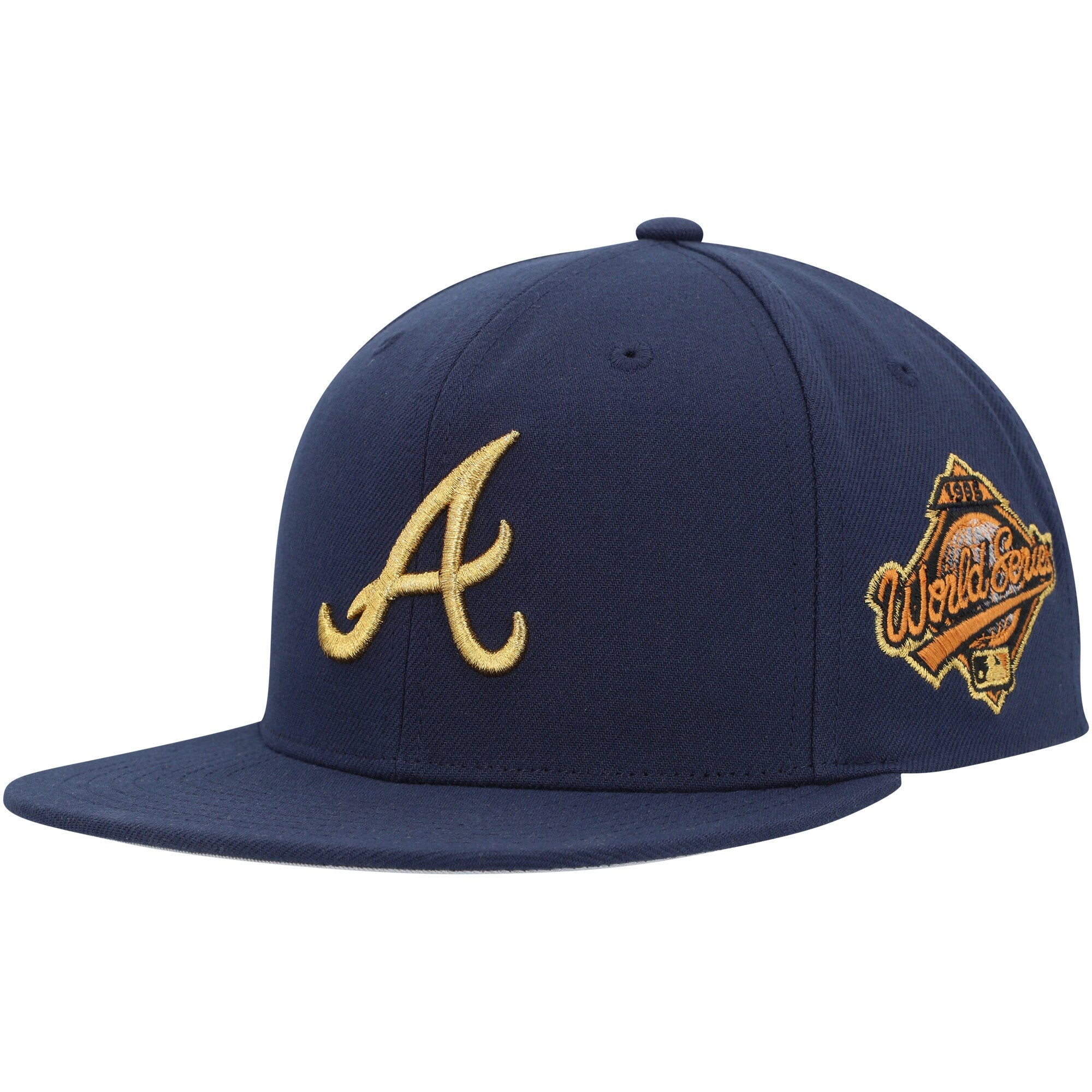 Atlanta Braves Mitchell & Ness Champ'd Up Snapback Hat - Navy