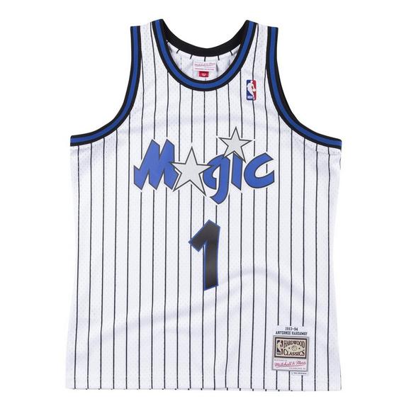 Mens Anfernee Penny Hardaway Orlando Magic Mitchell & Ness White 1993-94 Hardwood Classics Swingman Jersey
