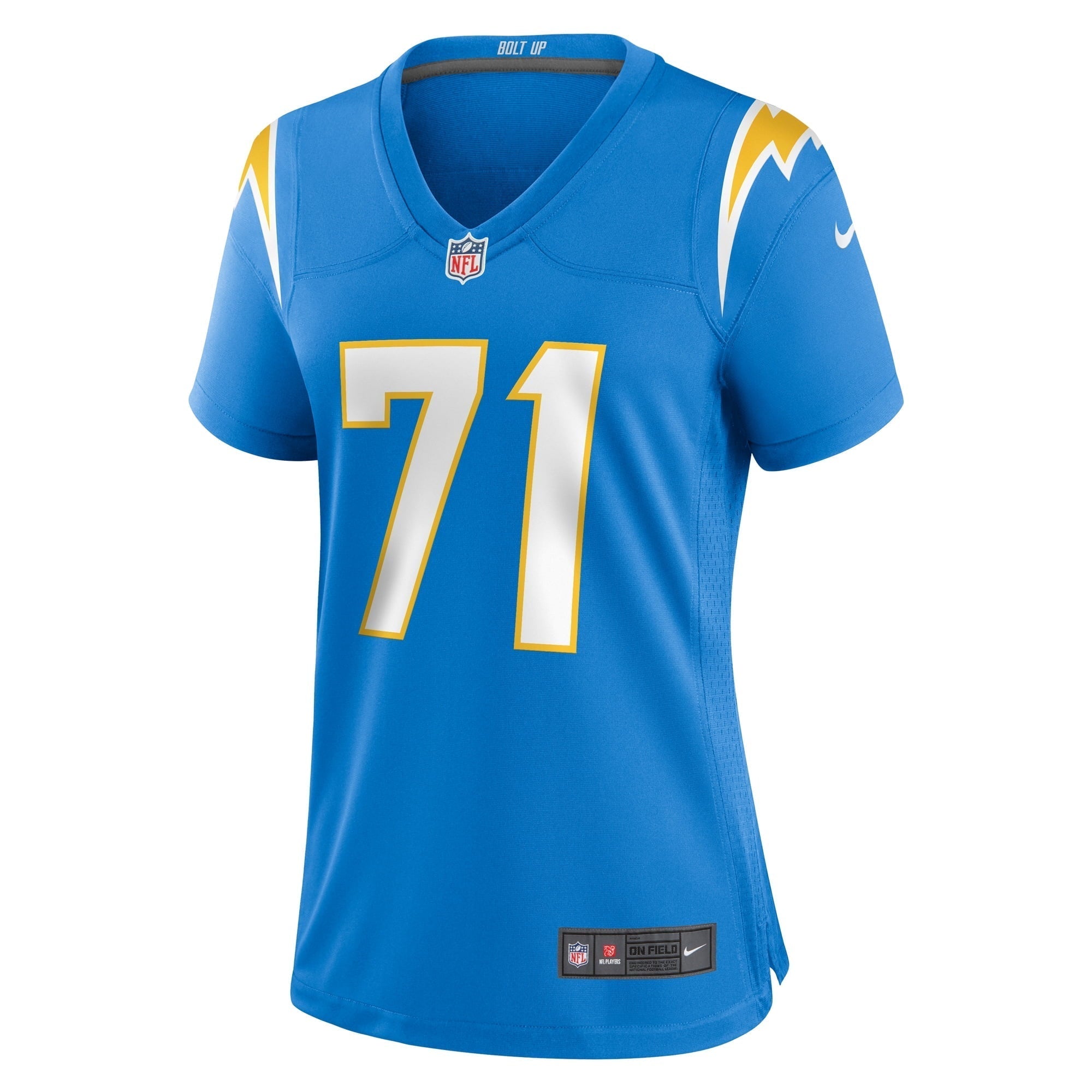 Women s Nike Jordans McFadden Powder Blue Los Angeles Chargers Team Game Jersey