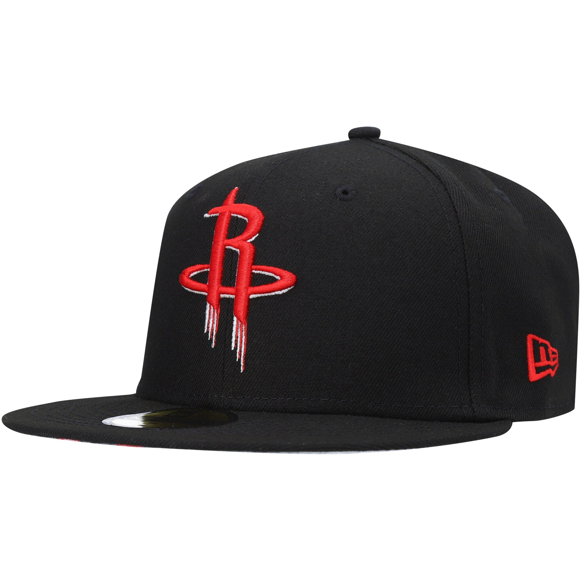 Houston Rockets New Era Team Wordmark 59FIFTY Fitted Hat - Black