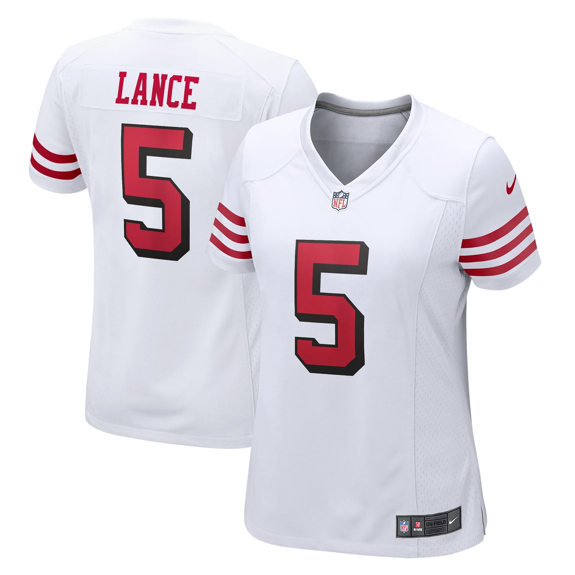 Trey Lance San Francisco 49ers Nike Women s Player Jersey   White