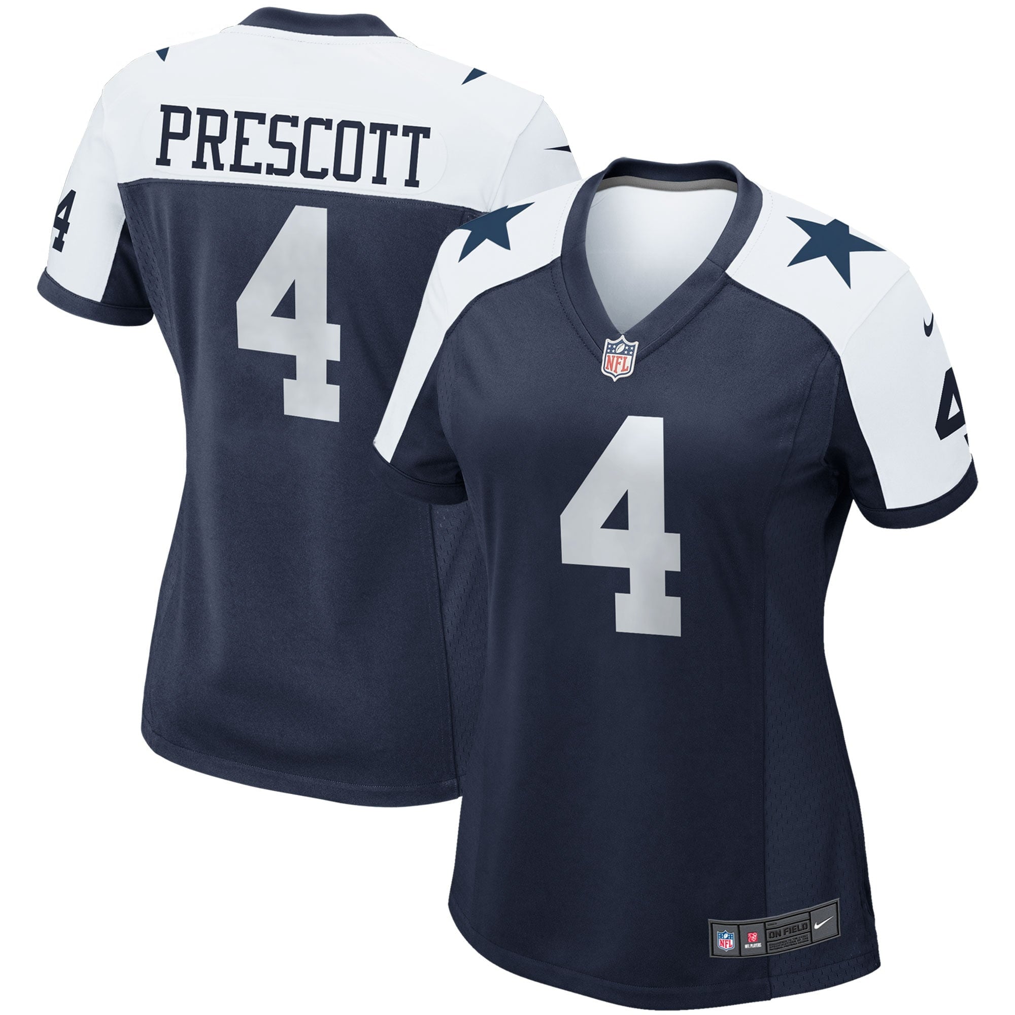 Women s Nike Dak Prescott Navy Dallas Cowboys Alternate Game Team Jersey