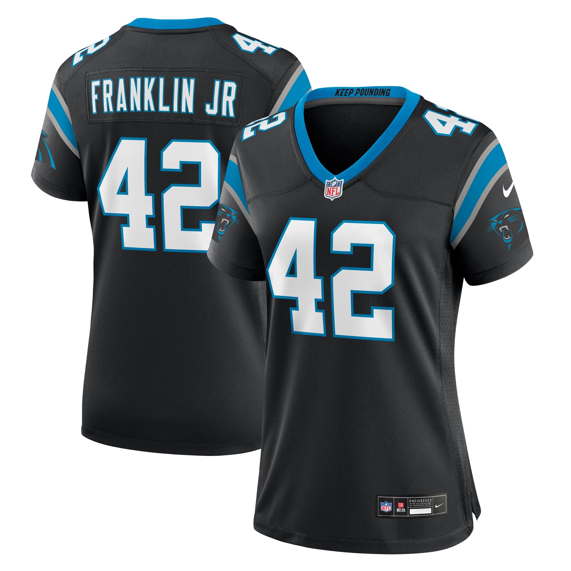 Sam Franklin Jr. Carolina Panthers Nike Women s Team Game Jersey   Black